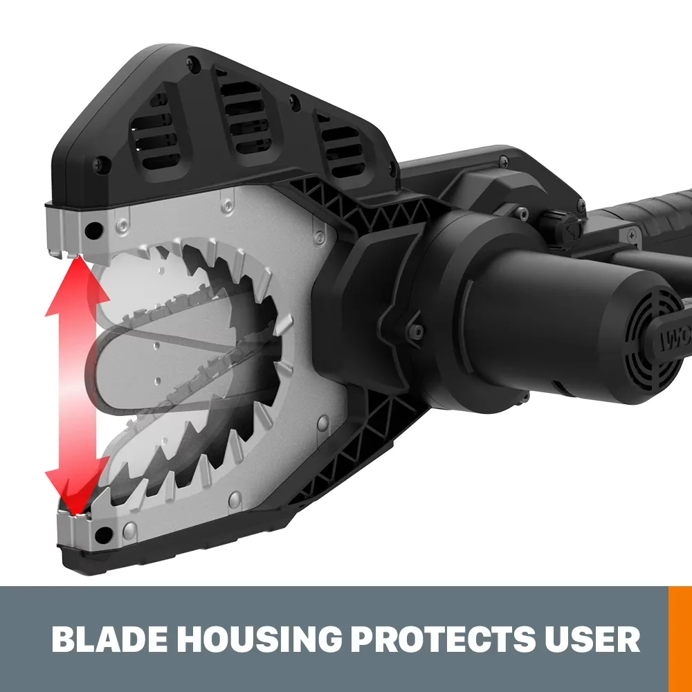 Versatile Chainsaw with Battery, 20V - Orange WG320 - Sleek Profile Model FA5809