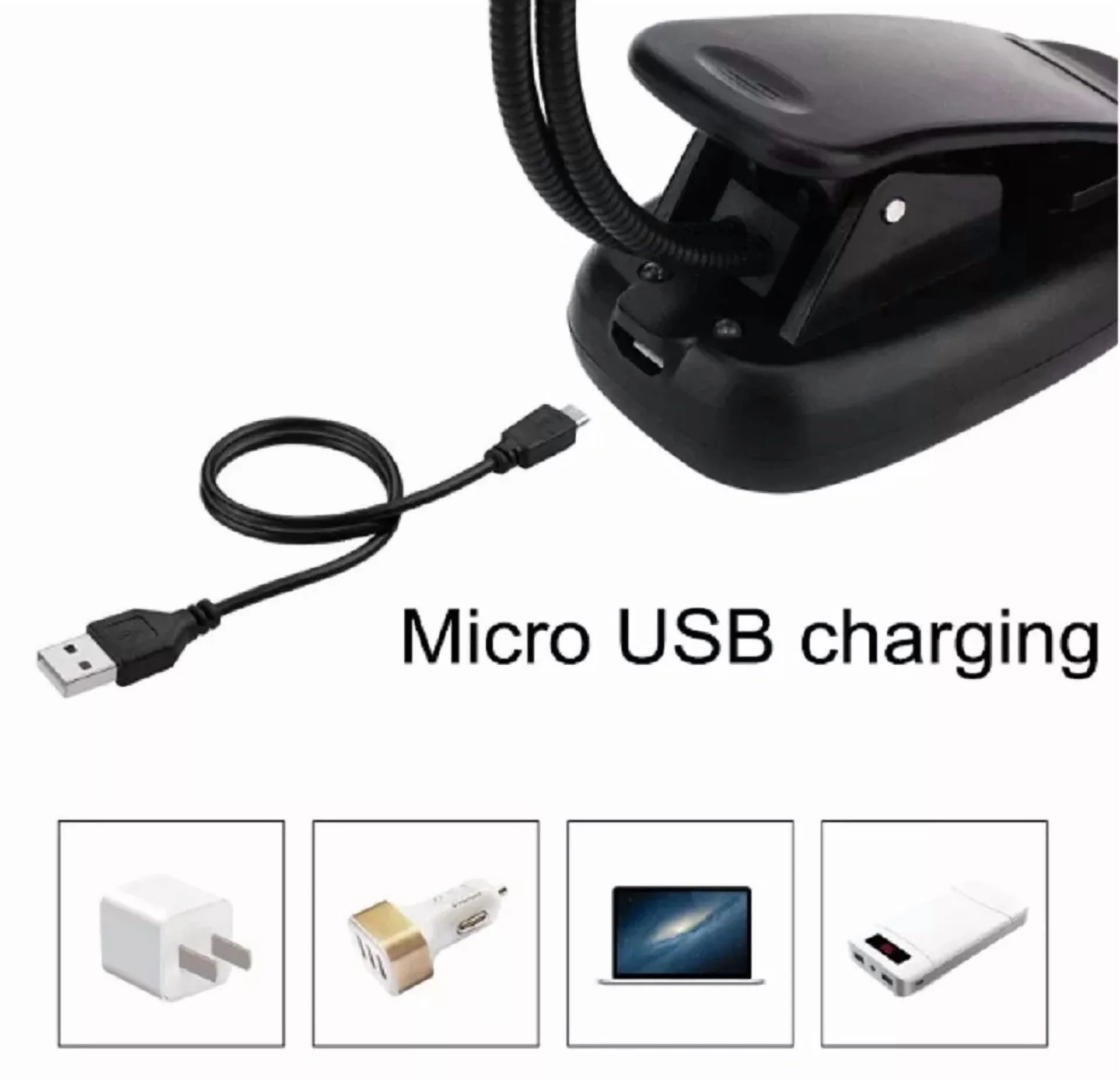 Professional Desk Lamp with LED, Battery, Mini Led Light - Black - Reliable Performance Model 5C88FF