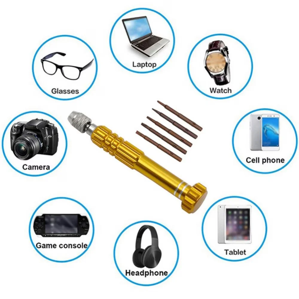 Hand Tool Set Professional with 3-In-1, Magnetic, Precision - Red Aluminum Alloy Model BAE117