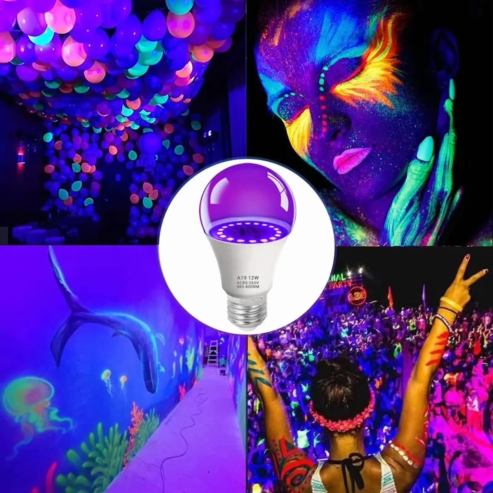 Classic Novelty Light with LED, 12W, Easy to use and practical for everyone. - Purple Model B3F584