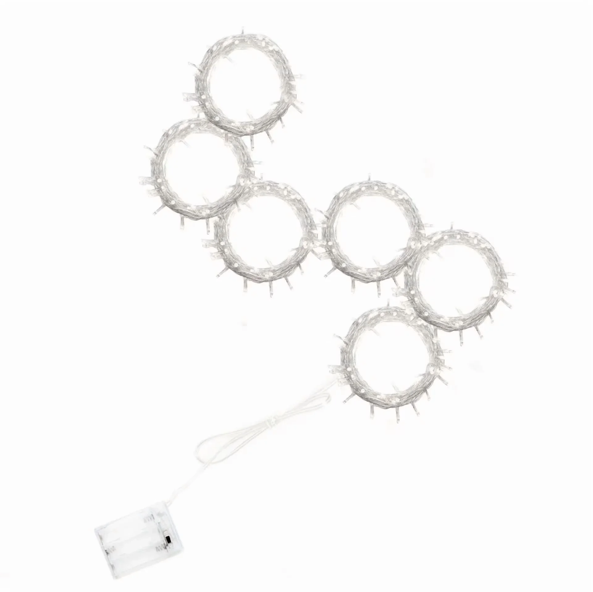 Novelty Light Compact with LED - White Strand - Ergonomic Design Model 8591B1
