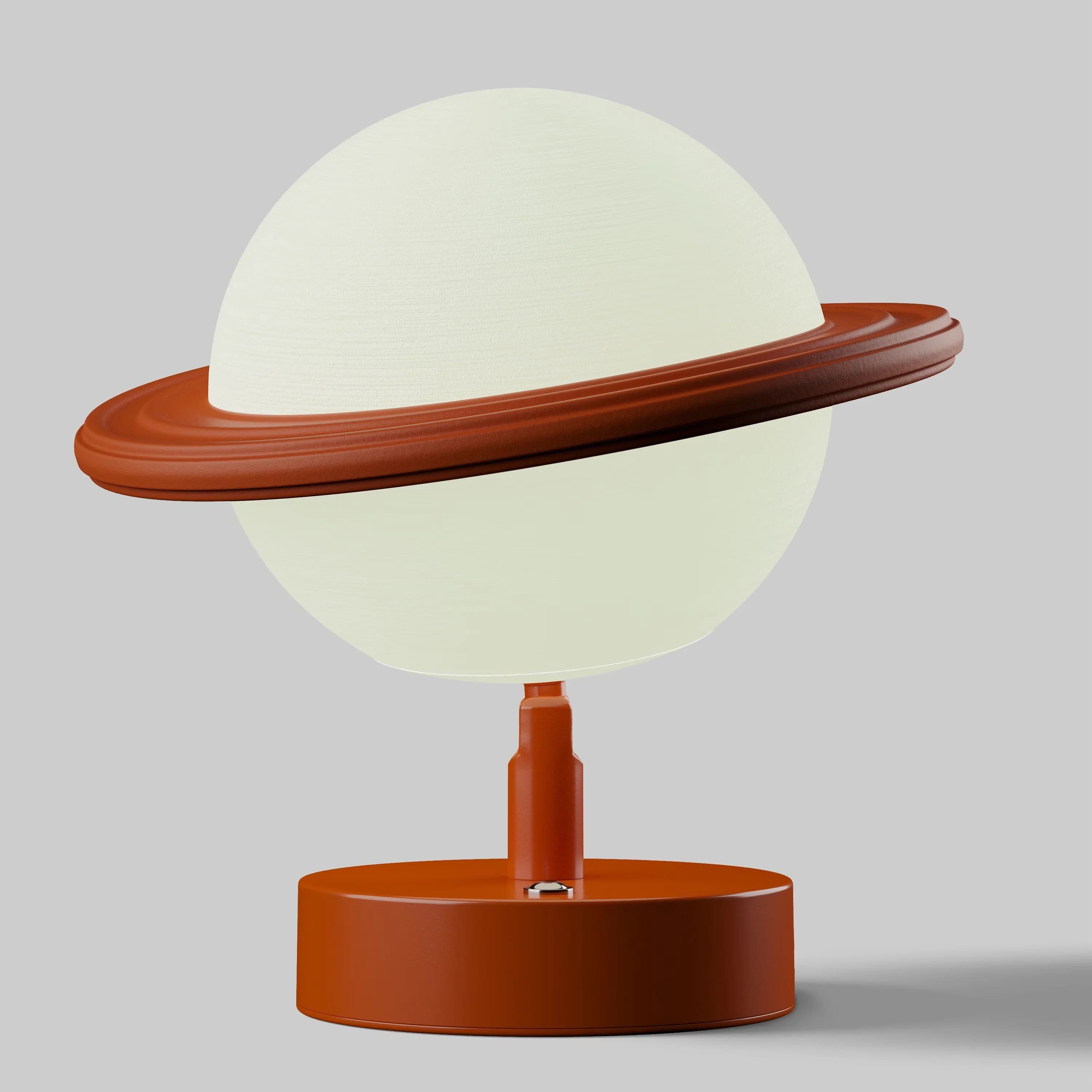 Innovative Led Lighting with LED, Battery, Adjustable Planet Rechargeable Lamp - Orange Plastic Model E3F23E