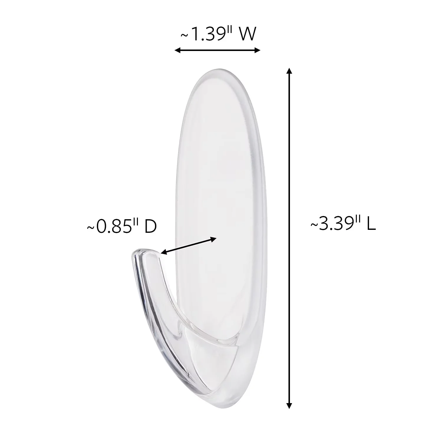 Compact Damage-Free Hanging with Easy-To-Use, Supports 4 Lb - Blue Plastic Model 032DFF