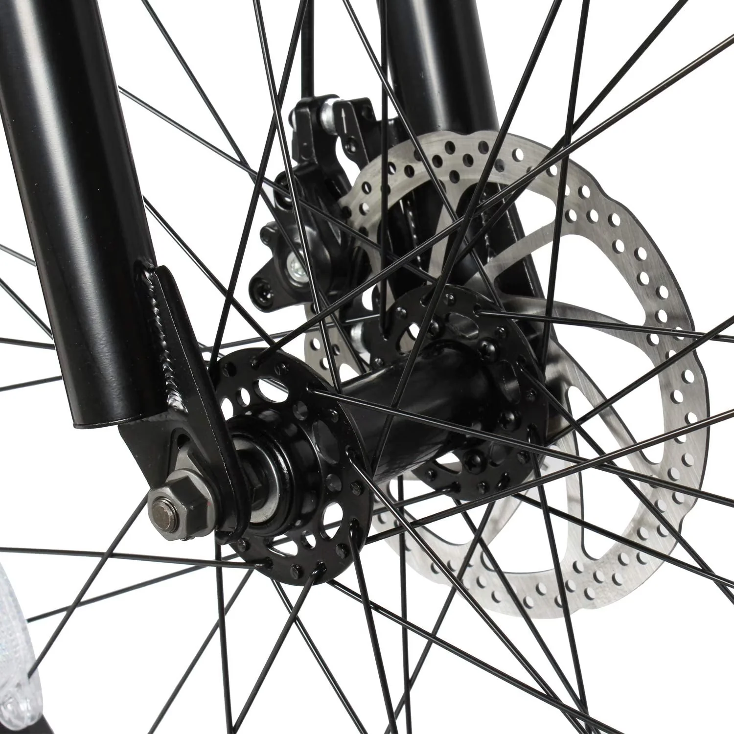 Durable Cruiser Bike with Handlebar: Hi-Rise Type HandleBars, Frame: Steel Frame, Fork: Frame Triple Tree Fork - Black Model 15CFD3