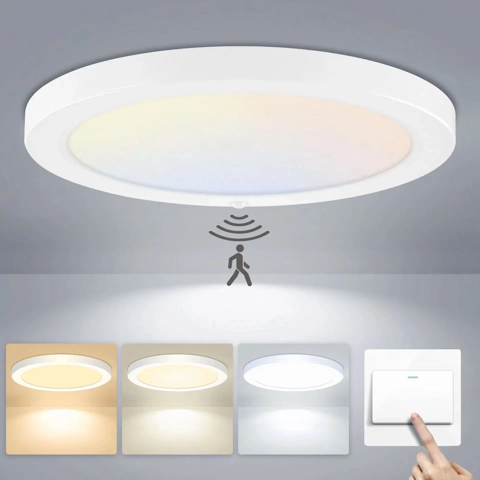 Ceiling Lights Fixture Reliable with LED, 12W, Easy to use and practical for everyone. - Model BB6A04