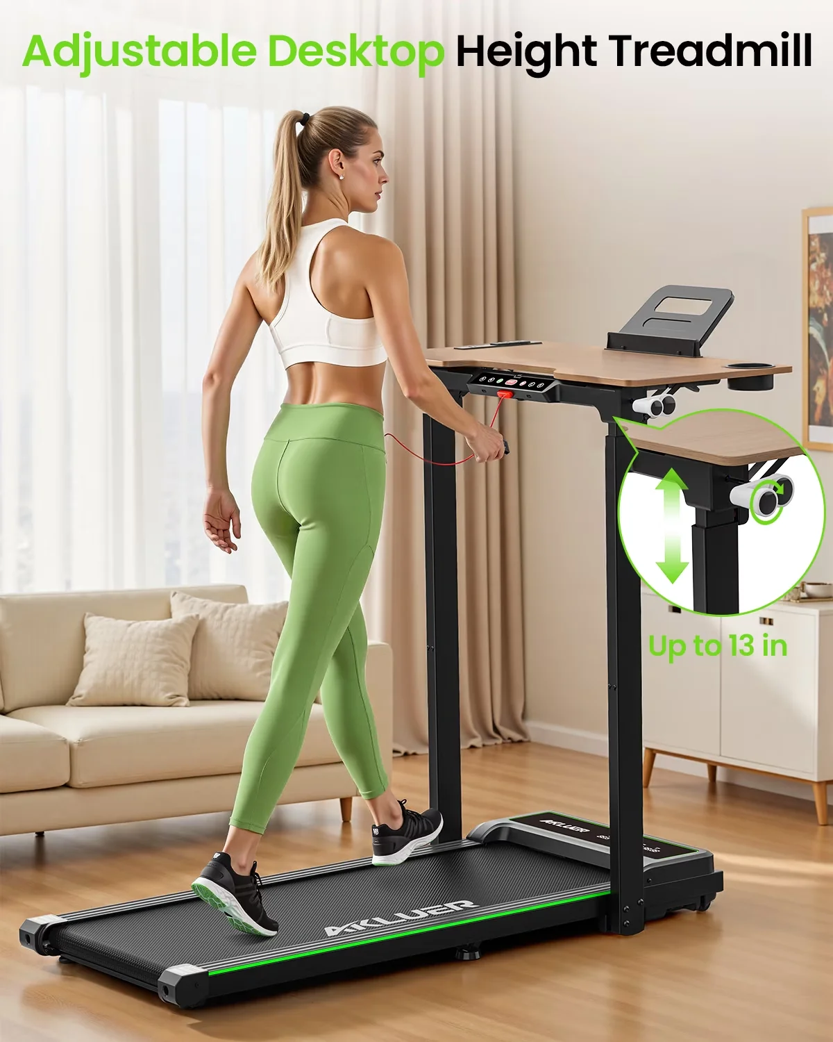 Home Gym Compact with Compact, Foldable, Remote Control - Black Alloy Steel for Home Office Model 279C33