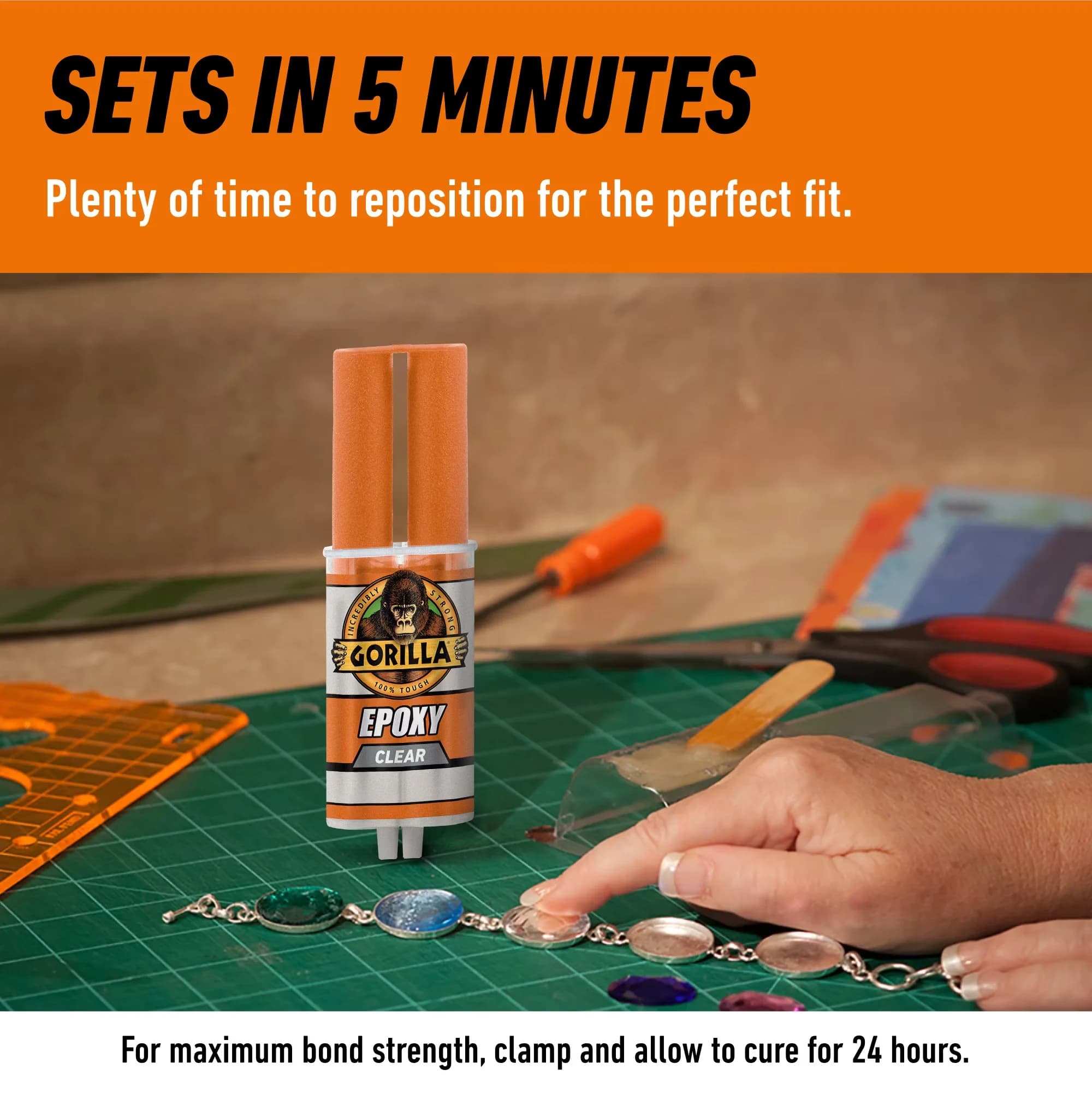 Versatile Adhesives Glues In Paint Supplies Tool with Durable, Glue Clear Epoxy Syringe - Clear Model E08CD5