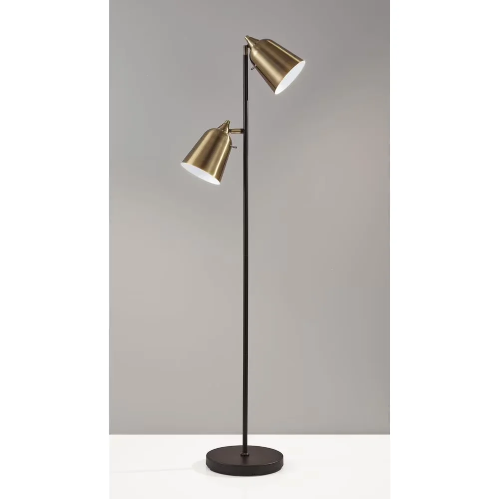 Stylish Floor Lamp with Incandescent, Mid-Century, ® Malcolm - Metal Multicolor Model 1B89D2