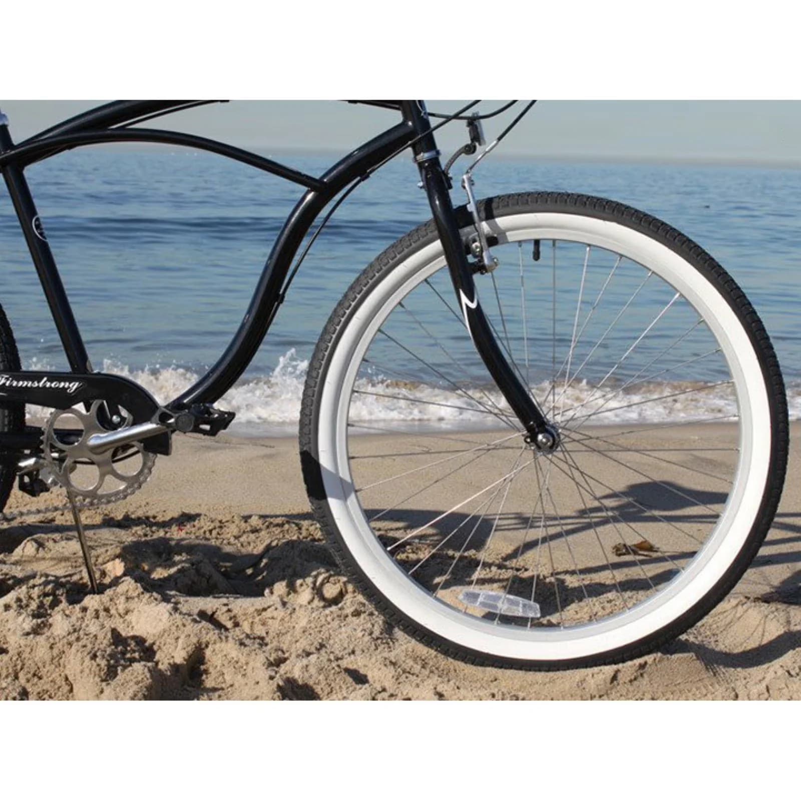 Efficient Cruiser Bike with Adjustable Seat, Matte Black, Urban Man - Black Model 98B5CF