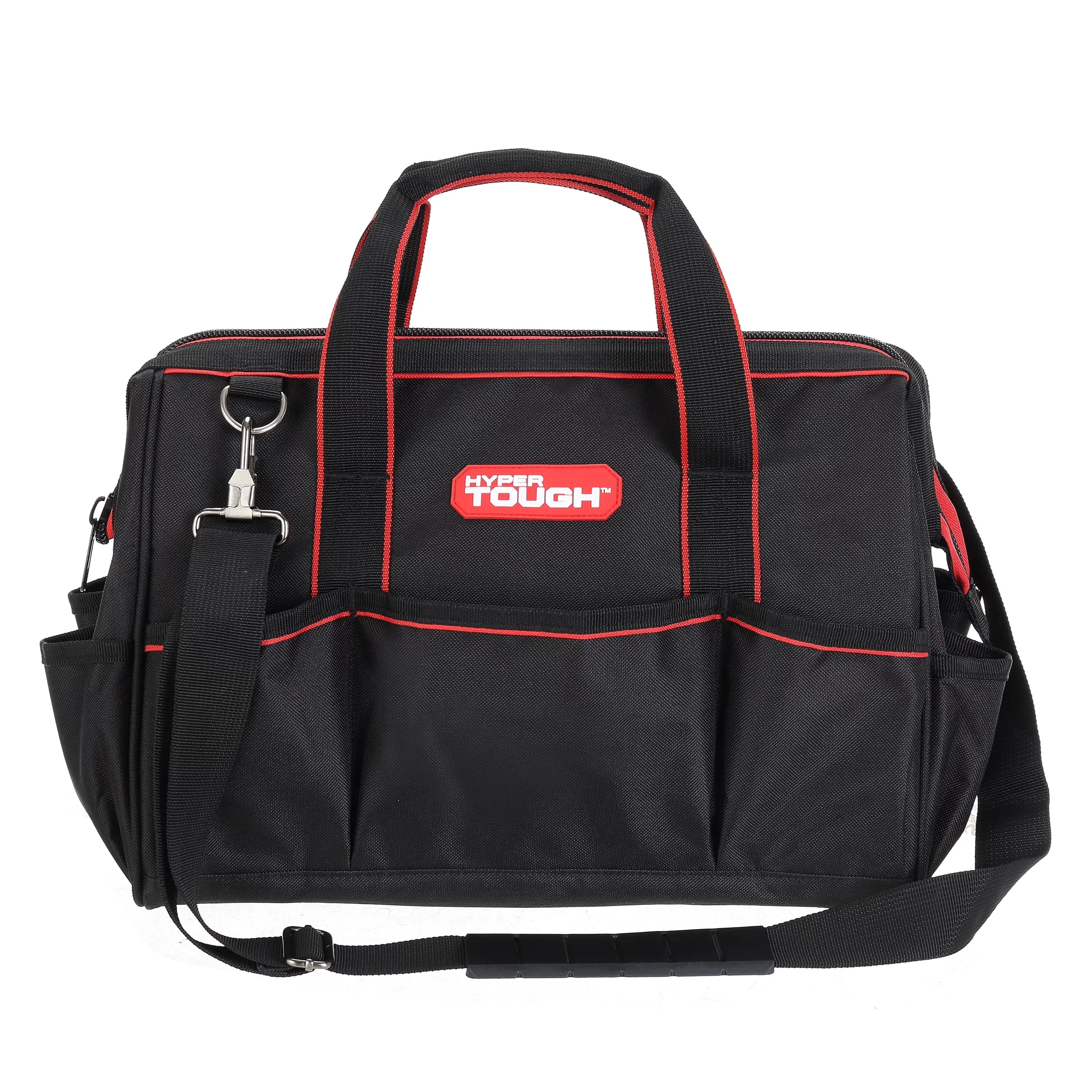 Professional Hand Tool with Large-Mouth, Adjustable shoulder strap, 8 Internal Pockets - 15" Model 881346