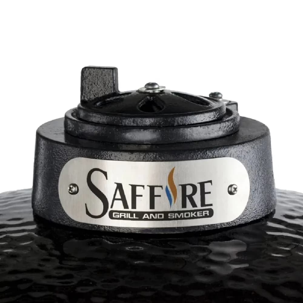 Essential Charcoal Grill with Adjustable Air Vents, Kamado - Ceramic;Powder-Coated Steel Onyx Black Model B83DC1