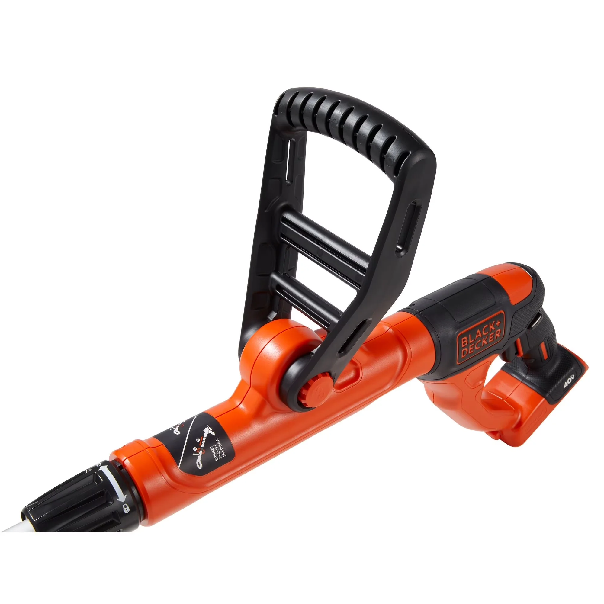 String Trimmer Versatile with Battery, 40V, 40V MAX* Lithium - Orange - Contemporary Style Model 8B81D4
