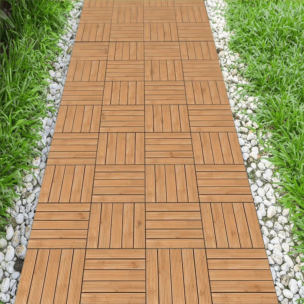 Stylish Grey Vinyl Flooring Vinyl Plank Flooring with Interlocking, Residential Use - Fir, Wood, Plastic, Pvc for Patio, Garden Model 291636