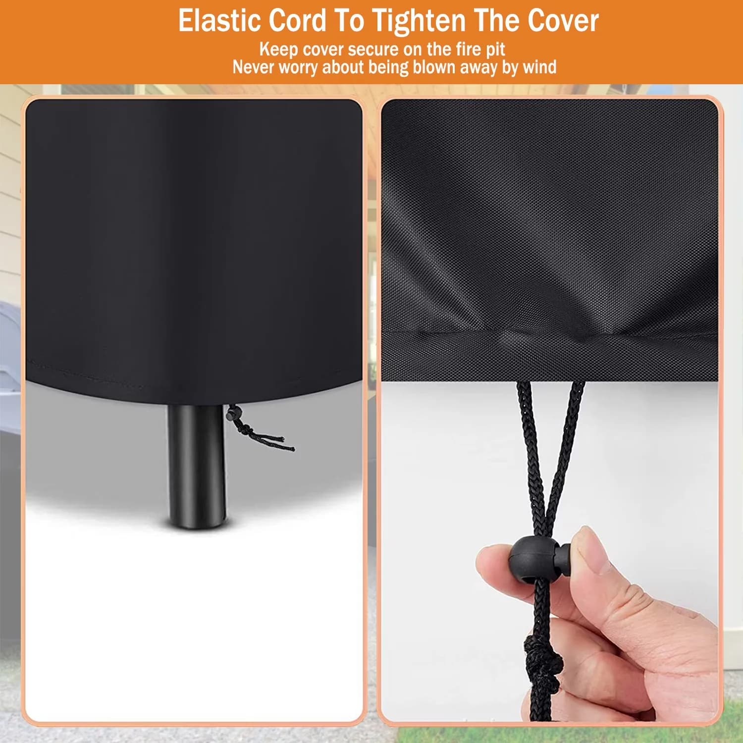 Essential Outdoor Heating with Waterproof, Fire Pit Cover Round - 36"D x 20" Model C85359