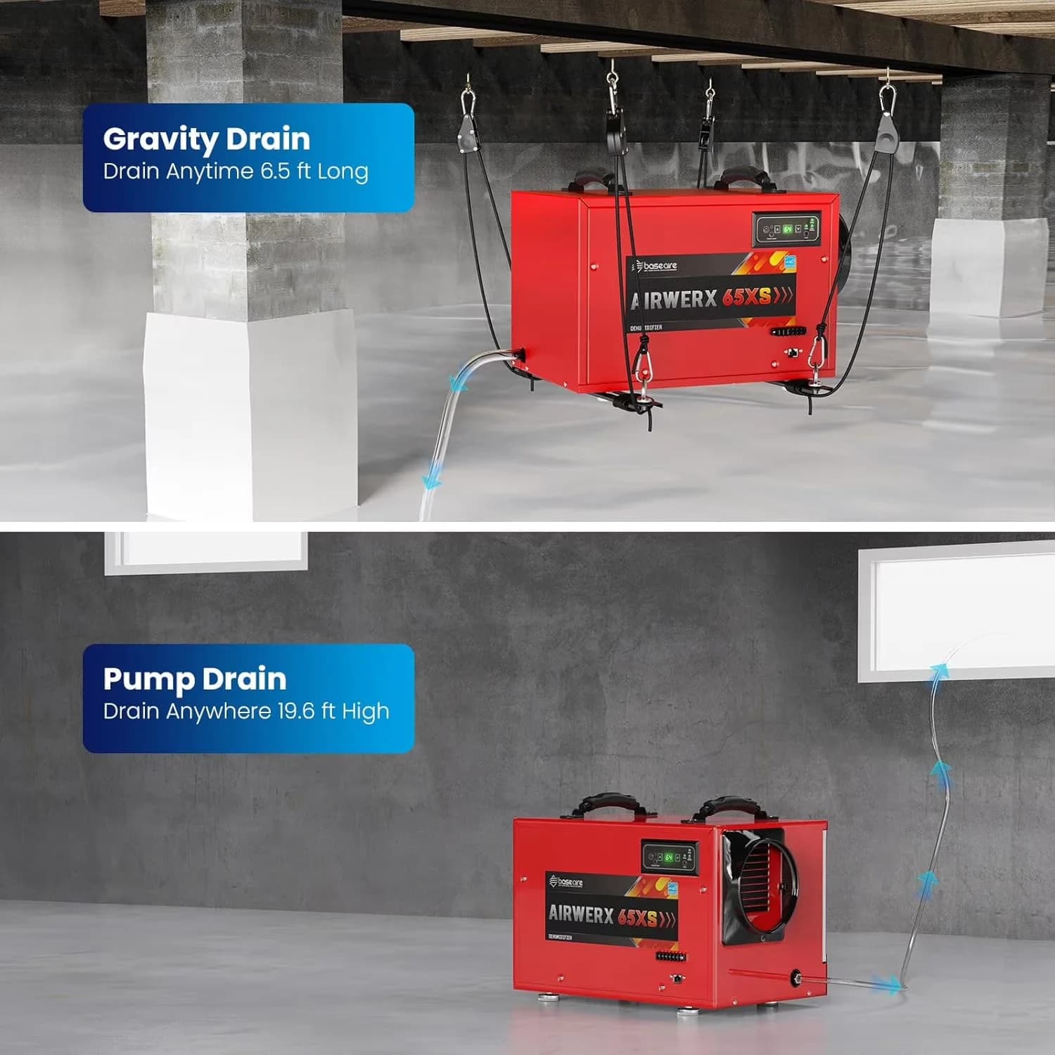 Innovative Dehumidifier with Smart Technology Capable, Remote Controlled, Adjustable Humidistat - Red Model 03B95F