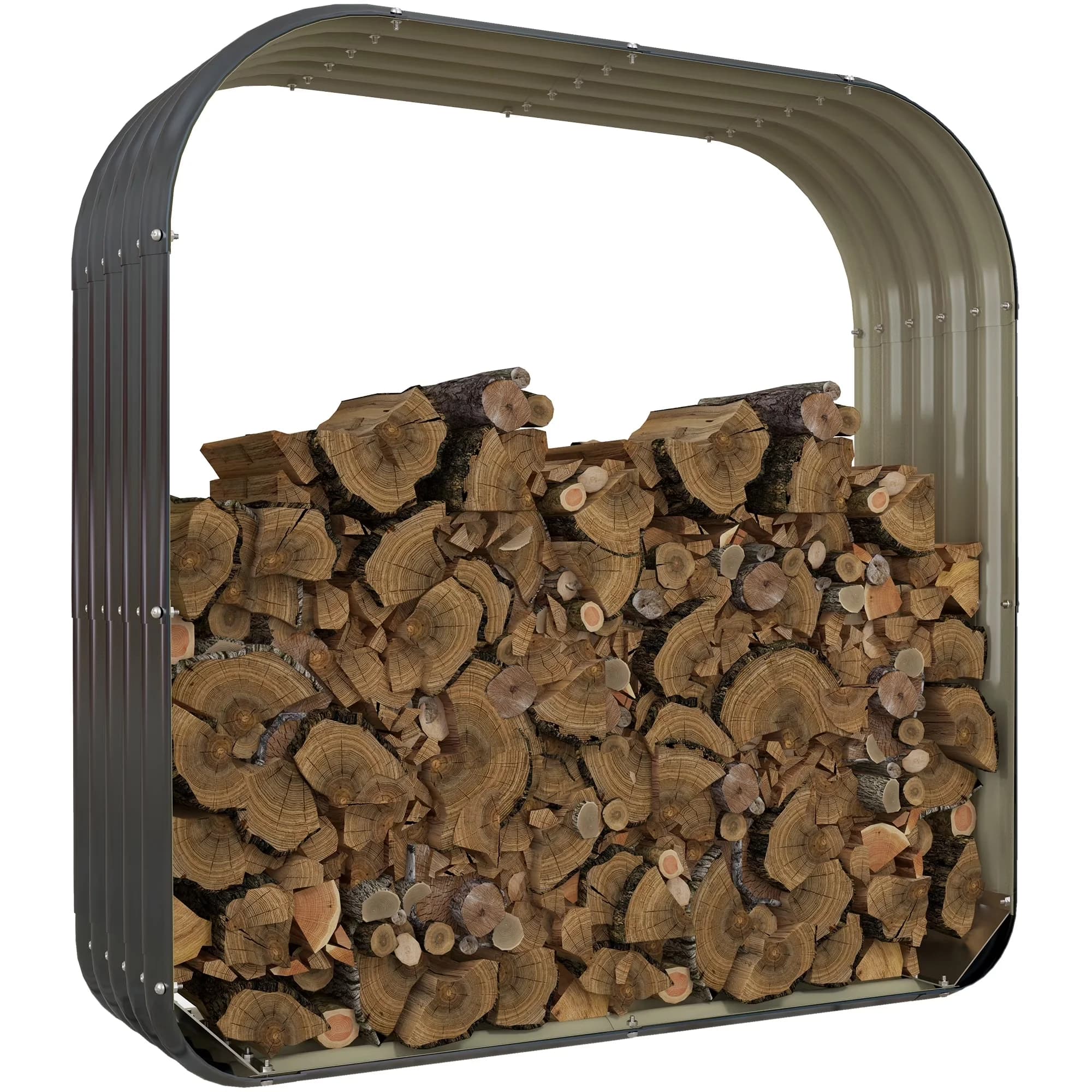 Outdoor Heating Premium with Modern, Water-Resistant, Material: Galvanized Steel - Gray Model A84F45