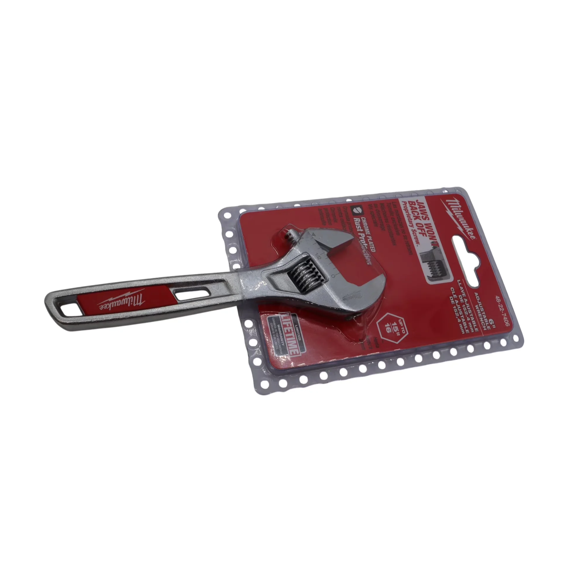 Efficient Hand Tool with Adjustable, 48-22-7406X 6 in. Adjustable Wrench - Model 58AF93