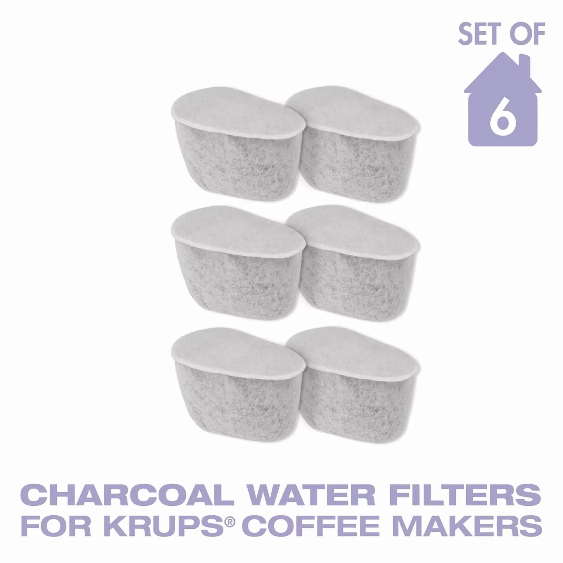 Innovative Water Filtration with 6 Pack Replacement Charcoal Filters - Built to Last Model F929C5