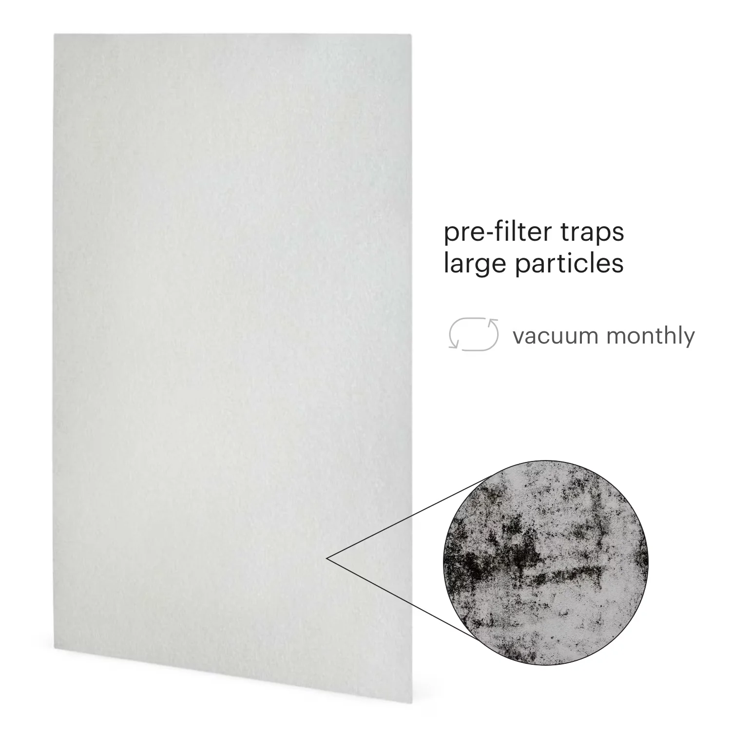 Air Purifier Premium with Filter Change Indicator - White Clean - Ergonomic Design Model 745D9F