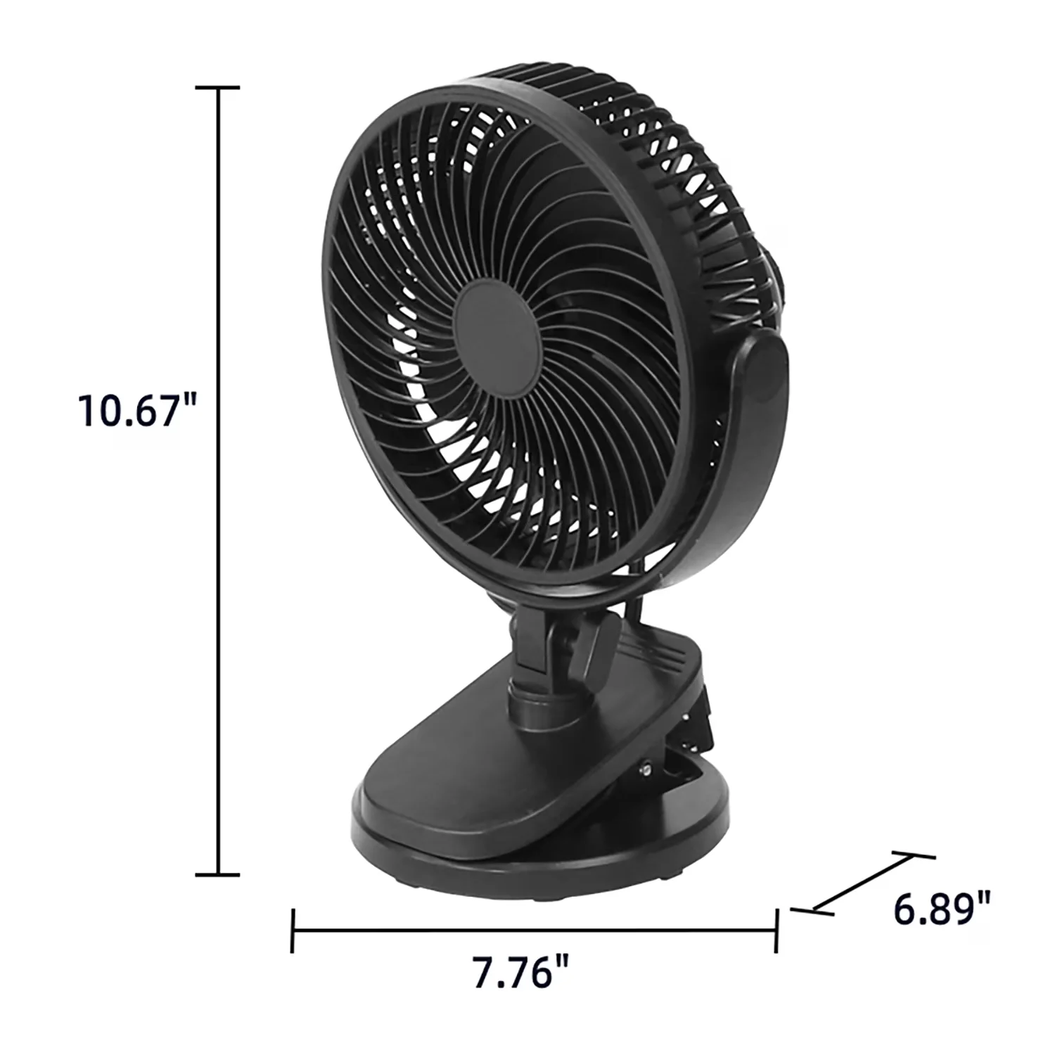 Fans In Cooling Premium with Adjustable Height, Whisper-quiet operation AC motor - Plastic Black Model CB719E