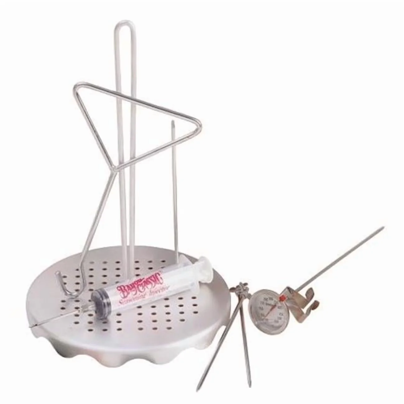 Outdoor Fryer Compact with Turkey Accessory Kit - White for Home and Office Model B92C0E
