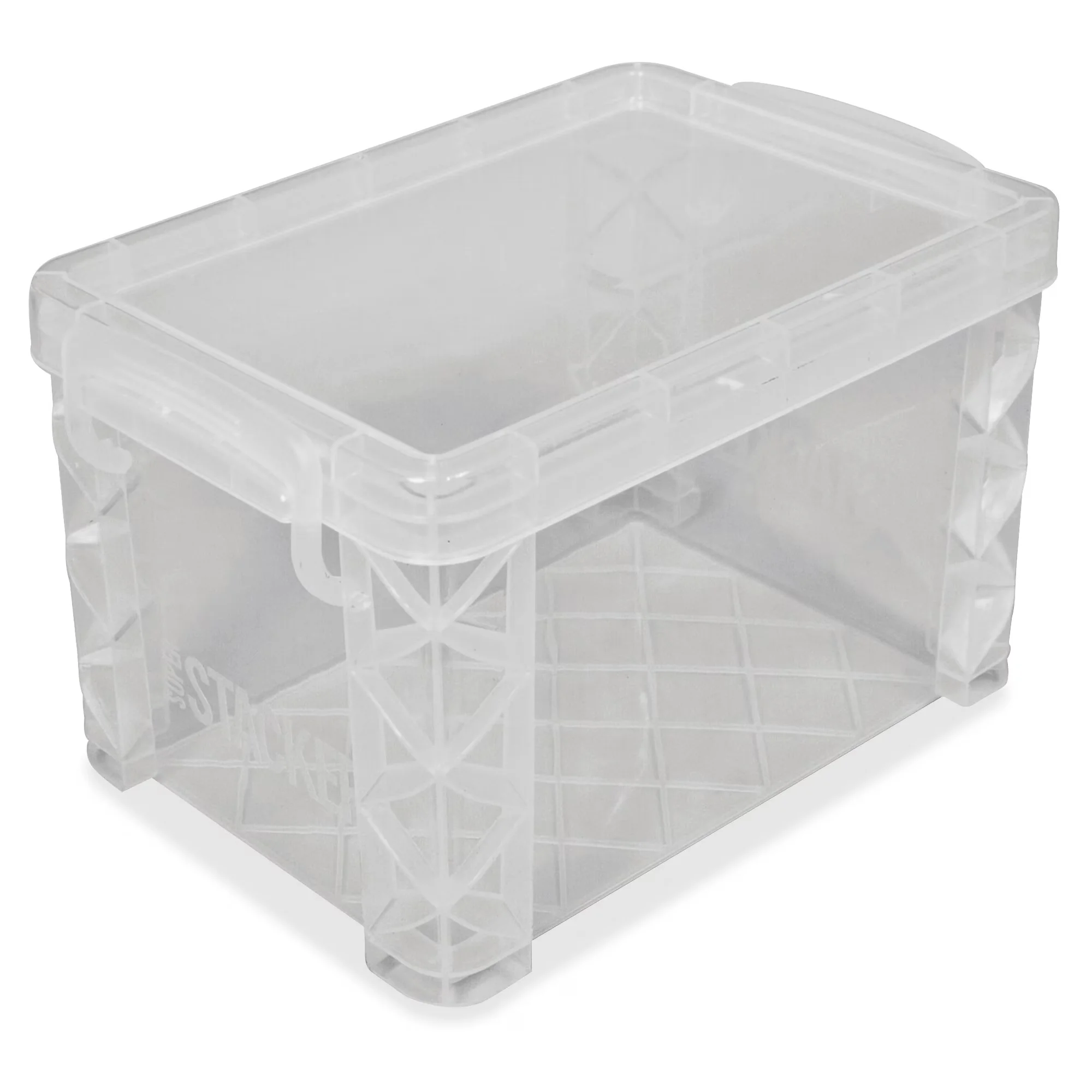 Sleek Garage Storage Supply with Stackable, ® 4x6 Box, Clear - Plastic Clear Model FBF886