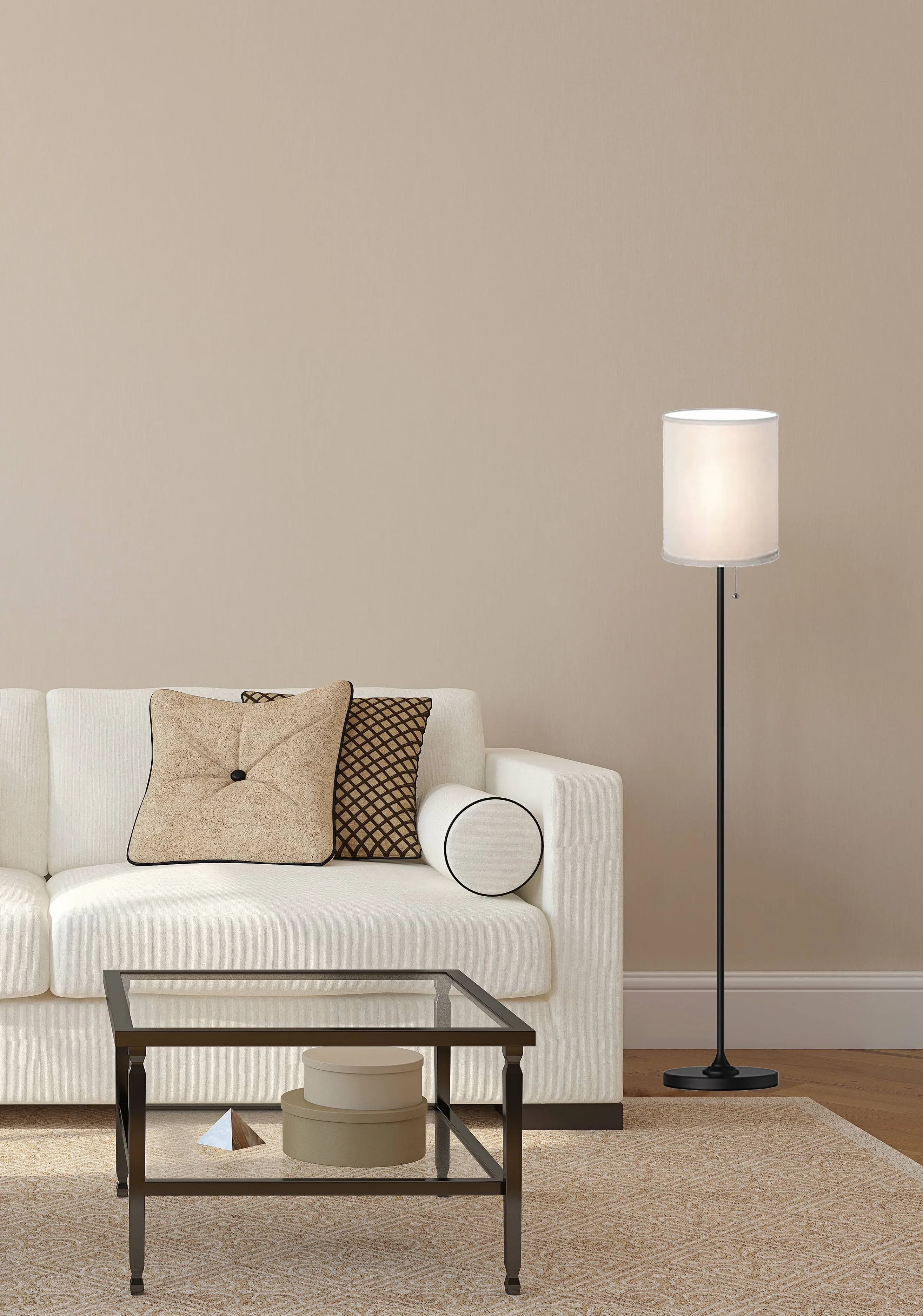 Quality Floor Lamp with Incandescent, Modern, Classic Modern Minimalism Style - Metal Black, White, Multicolor Model 7FD763