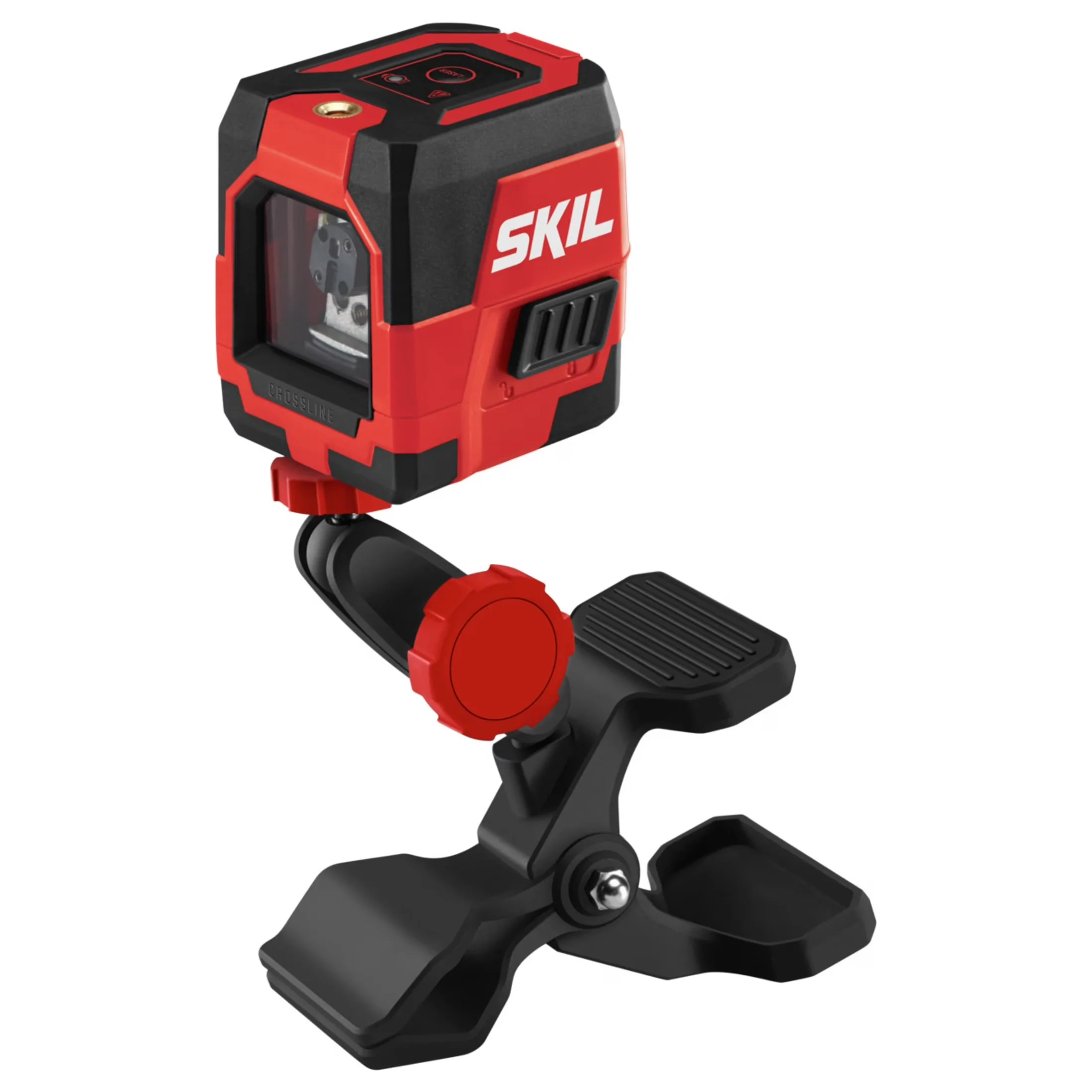 Classic Measuring Layout with Battery, Self-Adhesive, Self-Leveling Red Cross Line Laser - Multicolor Plastic Model 8870E5