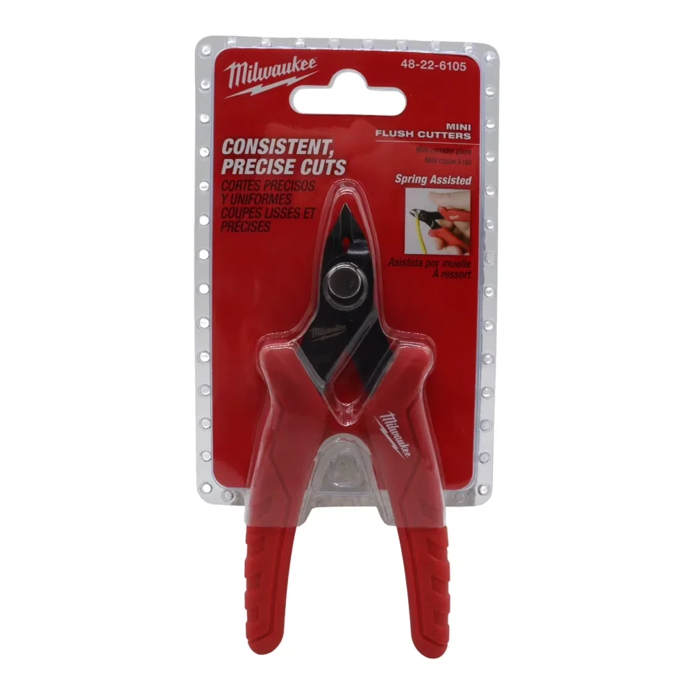 Sleek Hand Tool with Comfort Grip, Precision, Mini Flush Cutters for General Purpose - Model B38C08