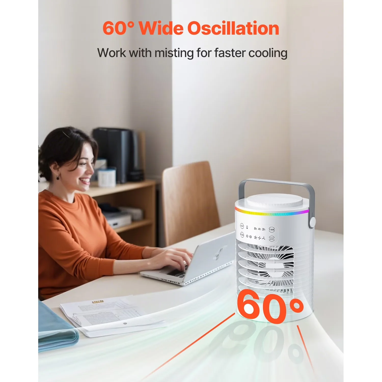 Versatile Air Conditioner with Timer, Compact Conditioning Unit - Multicolor Model 74C436