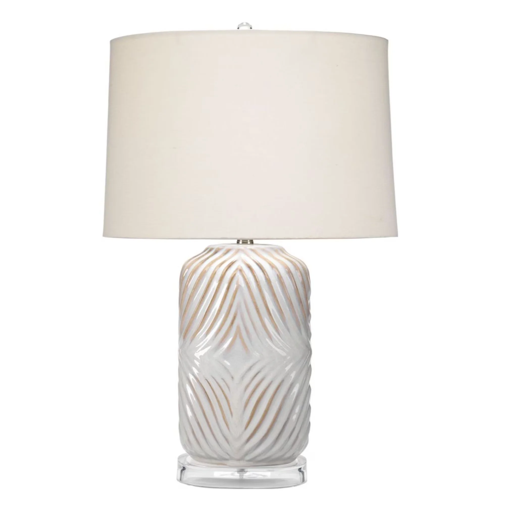 Essential Table Lamp with Incandescent, Traditional, Material: Undertone, ceramic - Ceramic White Model 2451B8