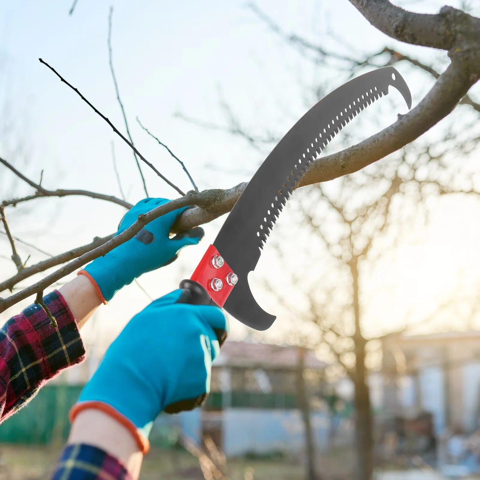 Durable Pole Saw with Telescoping, 4-30 FT - Green - Reliable Performance Model 2F02AA