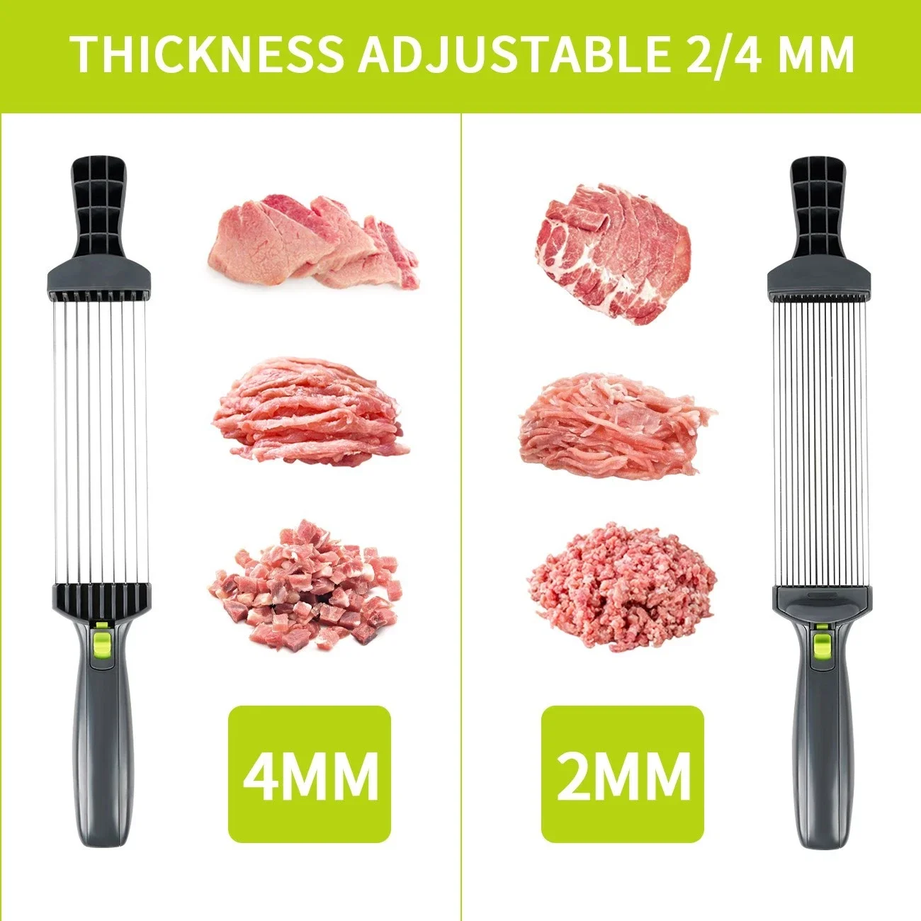 Charcoal Grill Quality with Durable, Meat Slicer - Gray Stainless Steel for Kitchen Model FDE11E