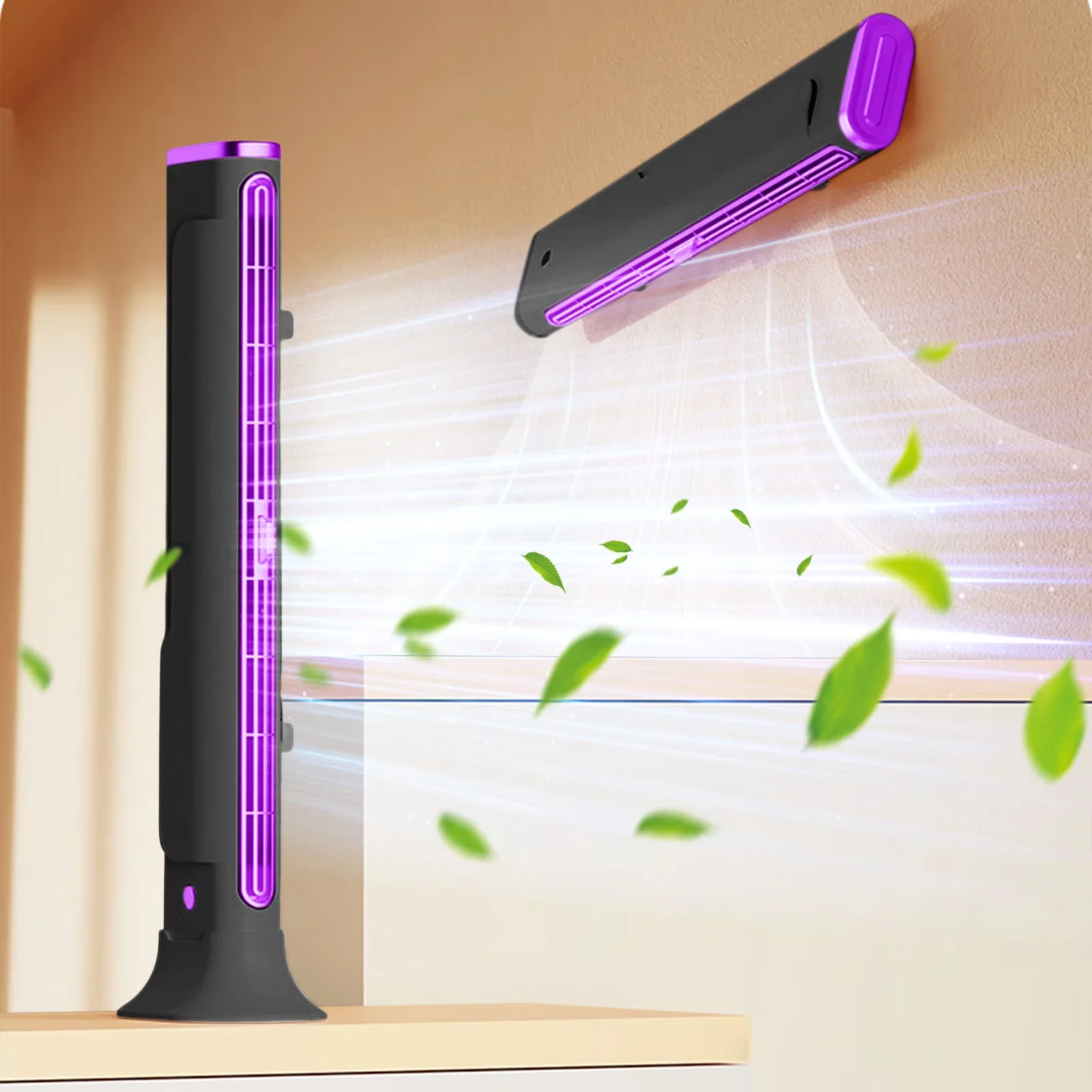 Premium Fans In Cooling with Oscillating, Led Display, Energy-efficient DC motor technology - Abs+Pc Black for Office, Home Model 174537