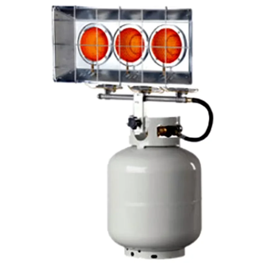 Professional Portable And Electric Space Heater with 45000 BTU, Adjustable, 10,000 - 45,000 BTU per hour - Multicolor, Silver Model 721E4E