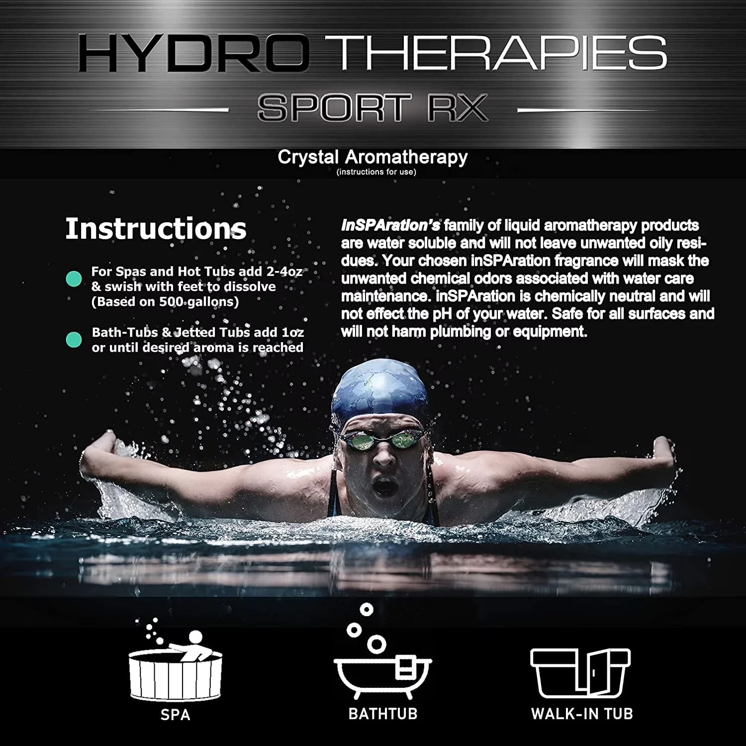Hot Tub Durable with Size: 19 oz, Alcohol-free and fully water-soluble - Model 76BE96