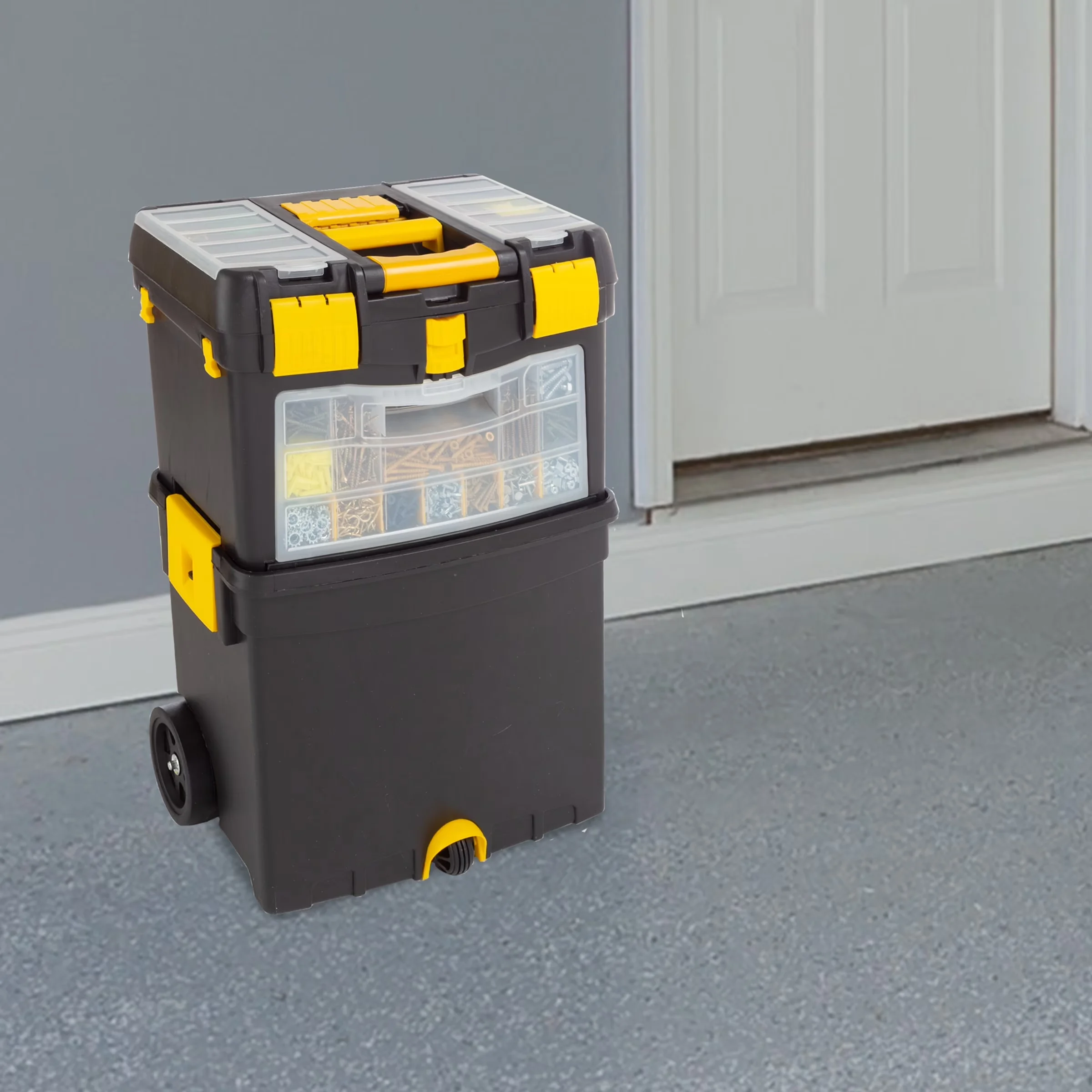 Toolstorage Innovative with Portable, MATERIALS - Polypropylene and Metal. - Metal Black Model D5EB05