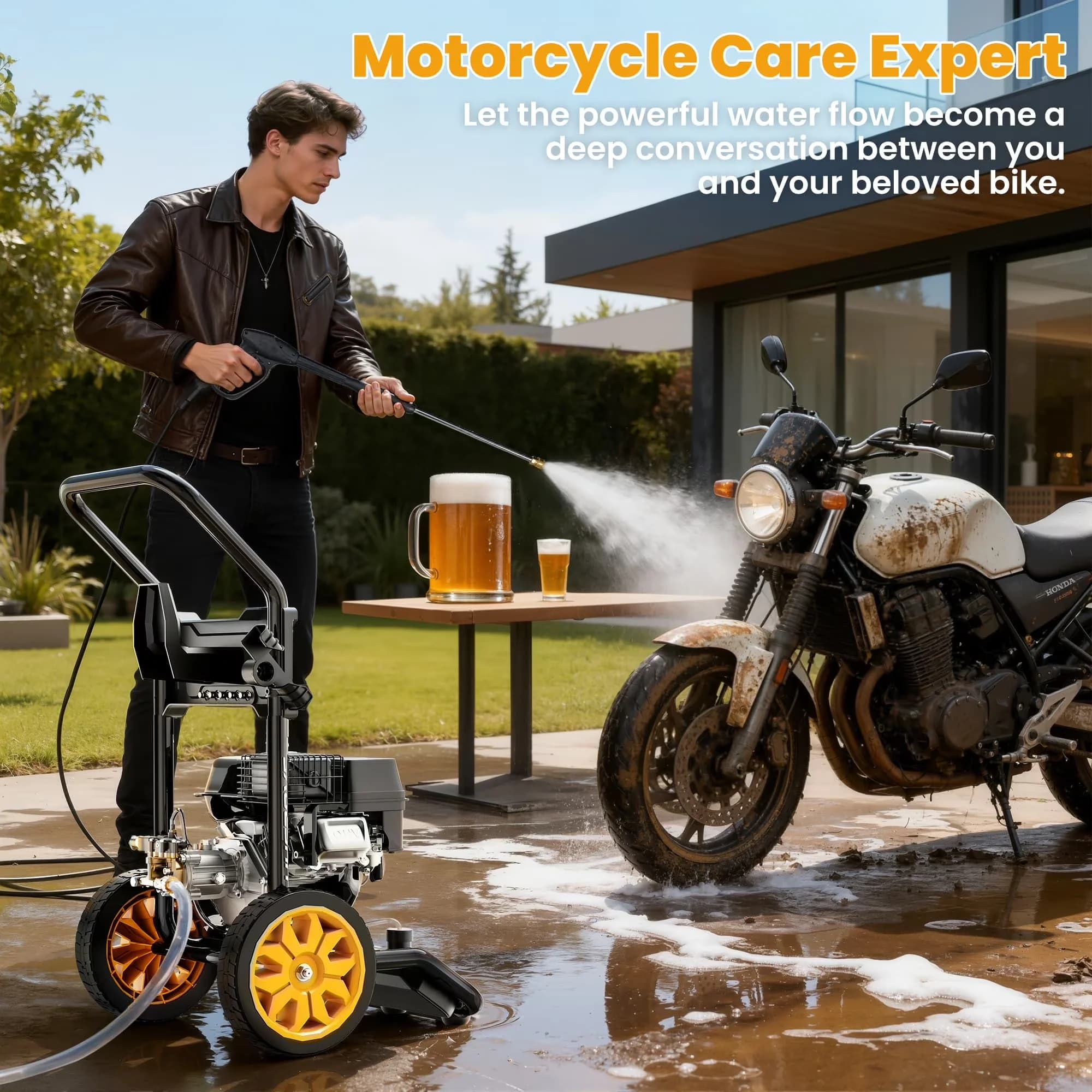 Pressure Washer Reliable with Adjustable Wand, Gas, 2.6GPM - 4000PSI - Durable Build Model 2B5641