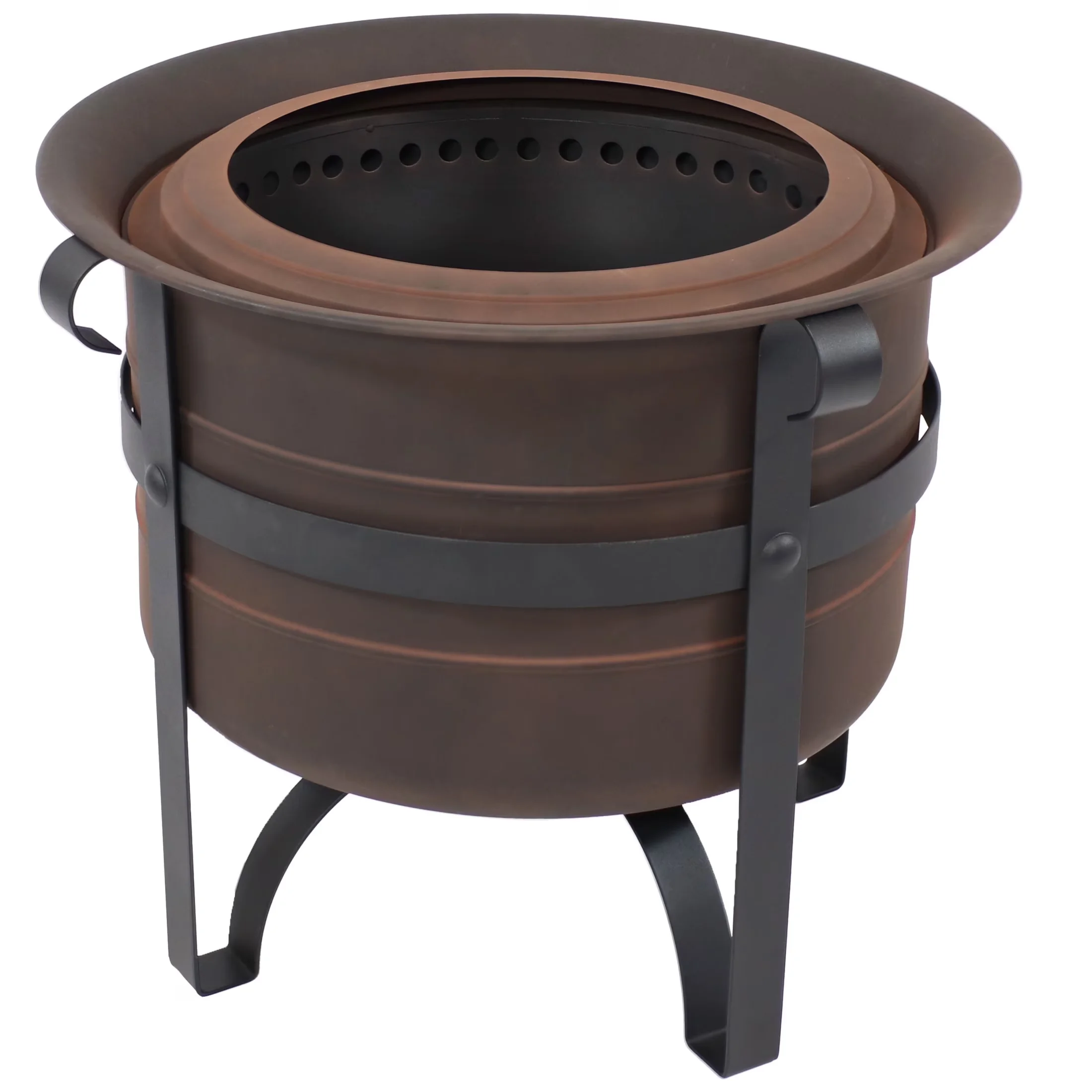 Premium Outdoor Heating with Rust Resistant - Bronze Steel Round - Professional Series Model A4E801