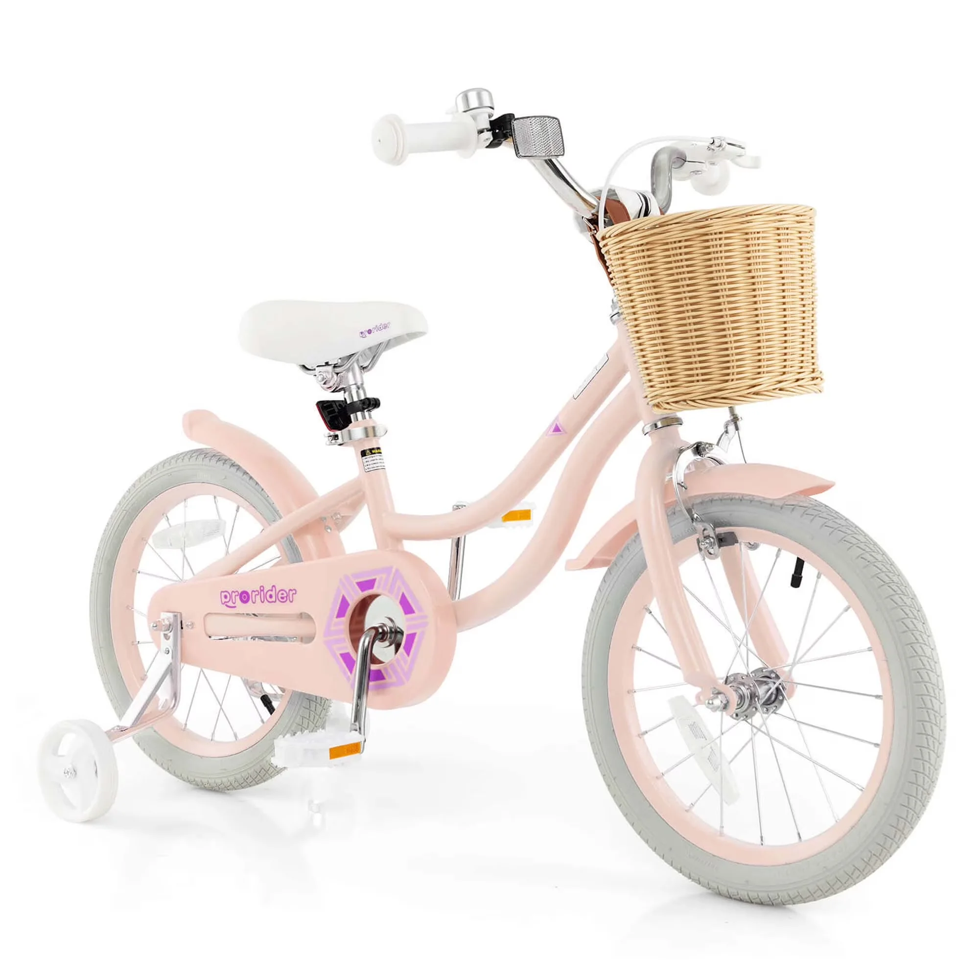 Quality Kids Bike with Adjustable Seat, Adjustable Handlebar Height - Pink Model 96884C