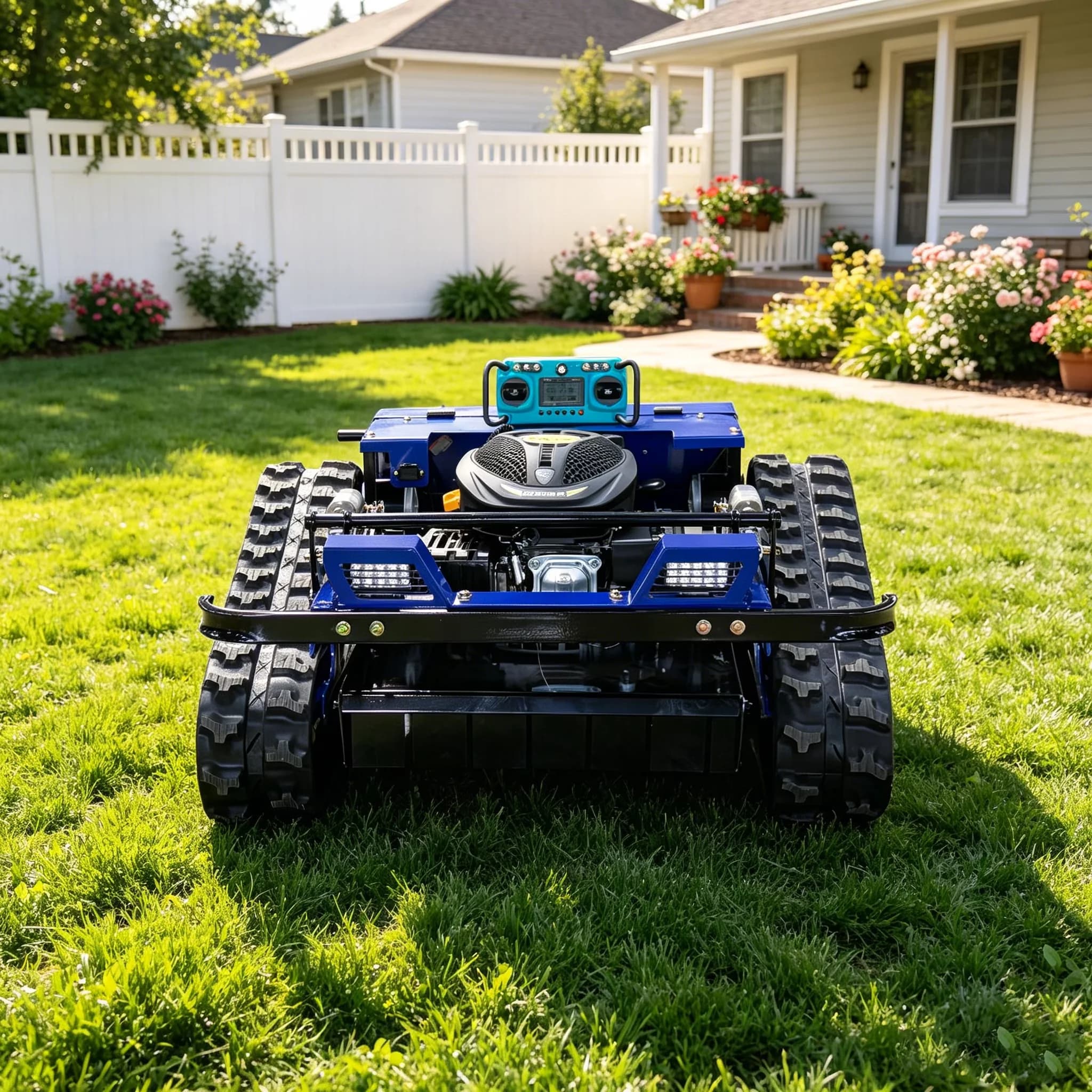 Push Mower Modern with Adjustable Speed, Mulching, Remote Controlled Robotic Lawn - Model EFFA45