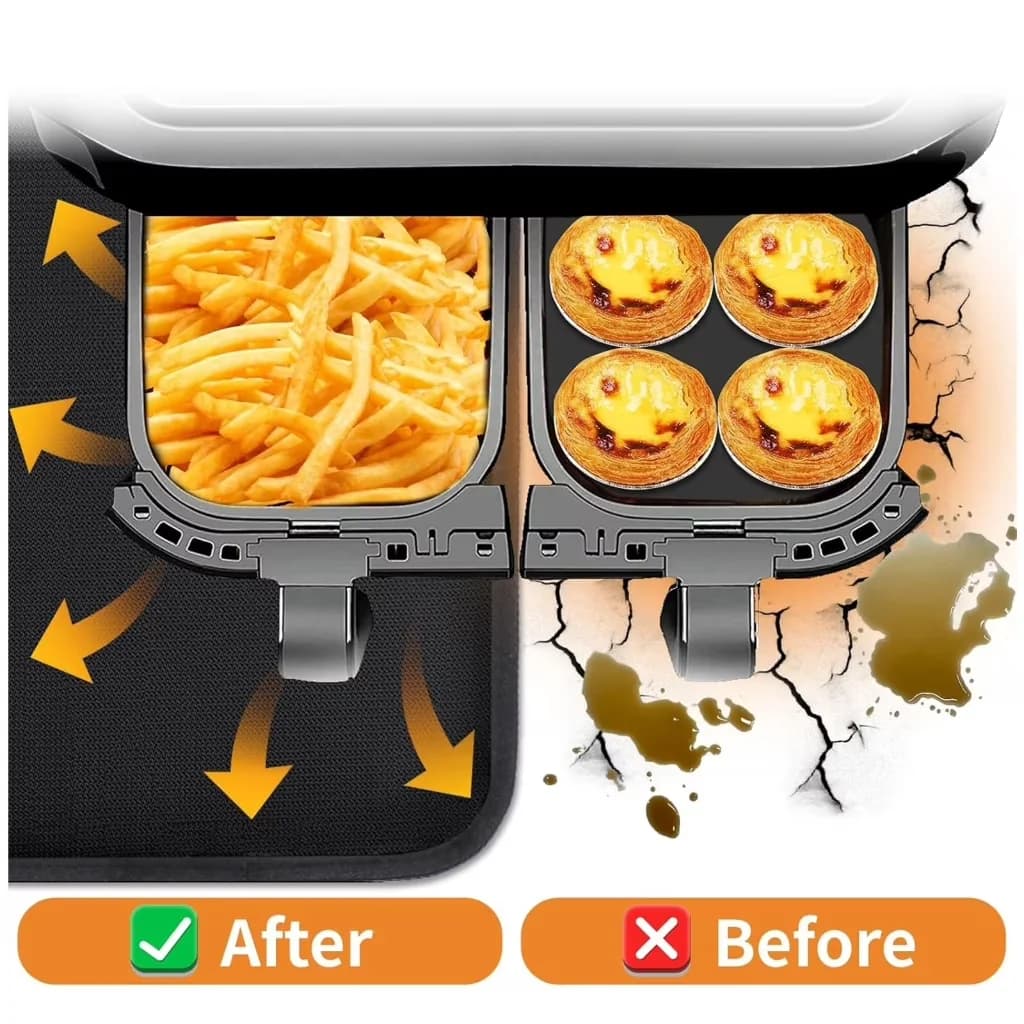 Combo Grill Versatile with Heat Thermometer - Silicone Fiberglass Cloth Model 092C7D