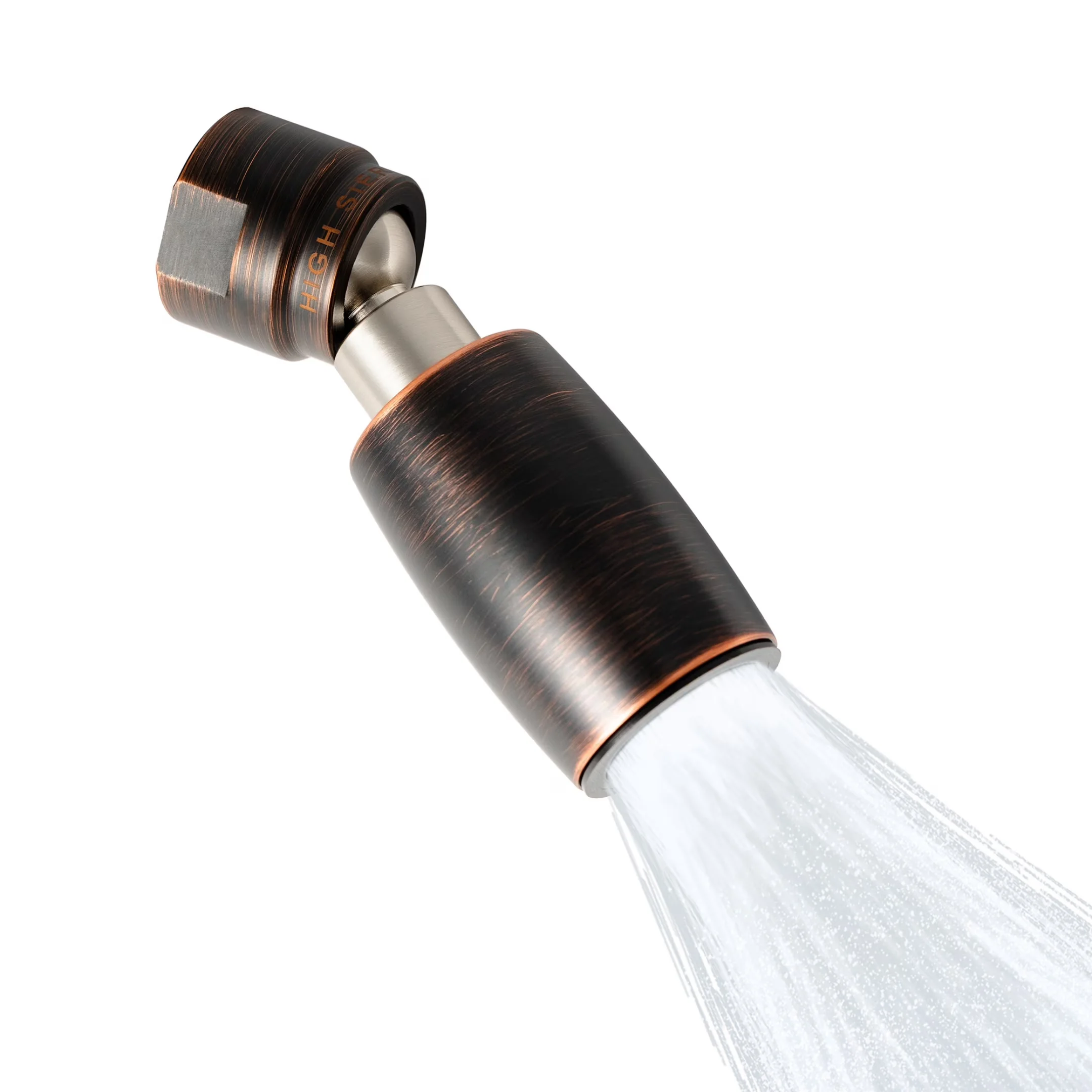 Durable Shower Head with Solid-metal construction, Lead free brass - Bronze Solid Metal Model 70DB4F