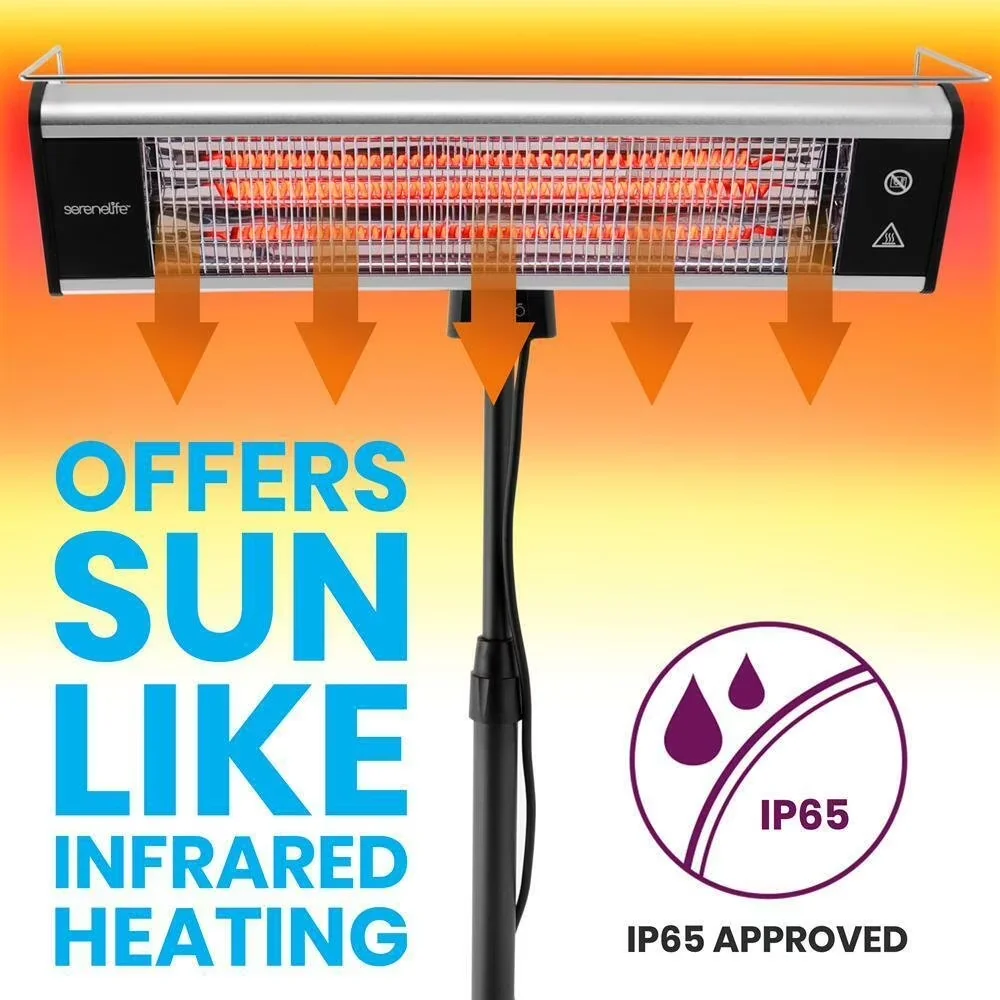 Outdoor Heating Professional with Adjustable Height, Remote Controlled - Silver, Black, Multicolor Model 723CA4