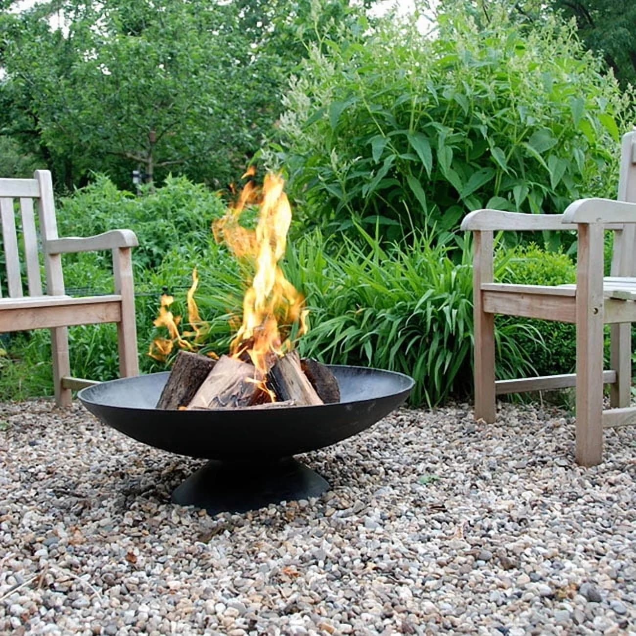 Premium Outdoor Heating with 30.9"D x 30.9"W x 11"H, Black - Black Metal#Steel, Steel Model 80669D