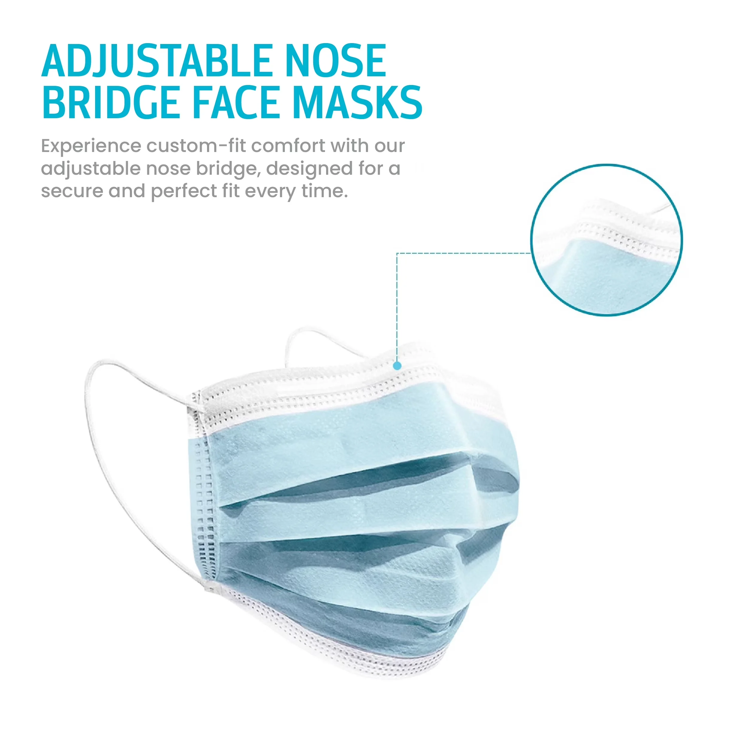 Compact Protective Equipment with Disposable, Face Masks - Non-Woven Blue Model FDEE14