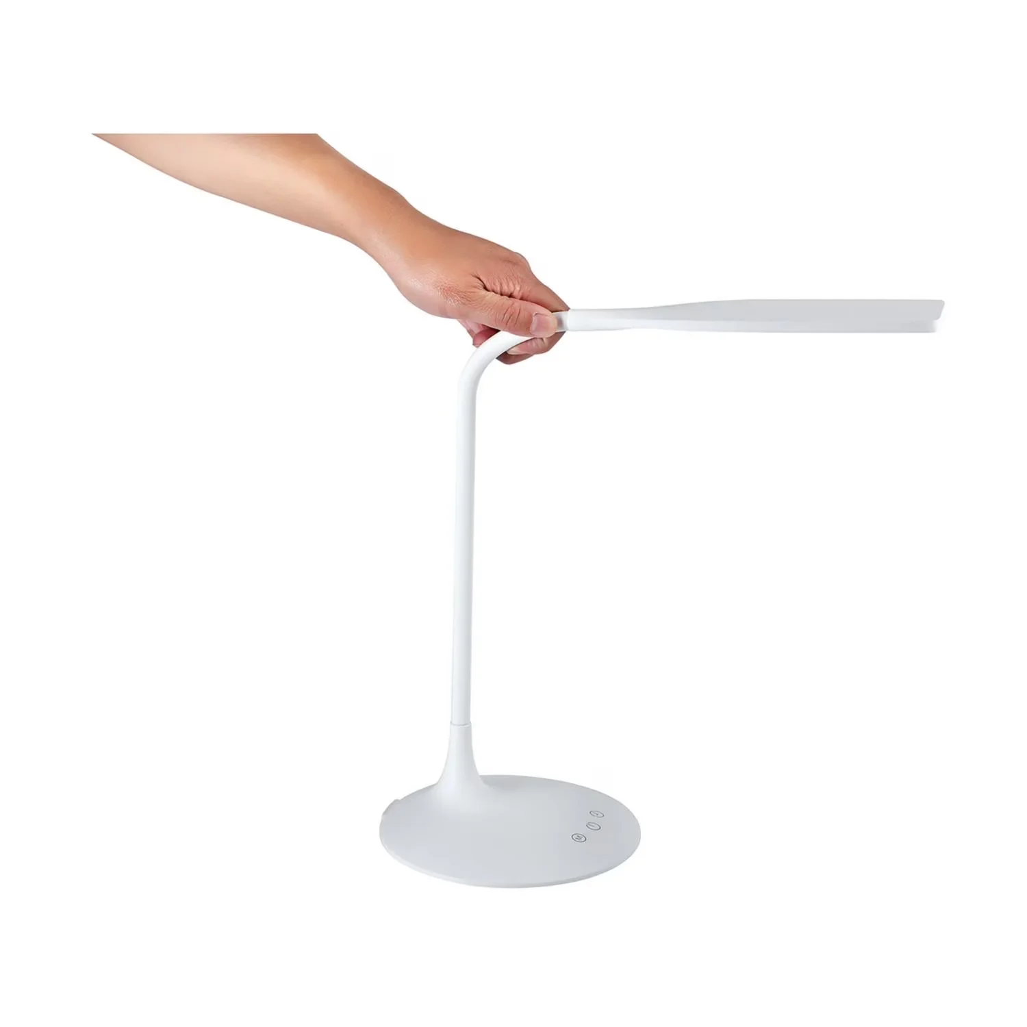 Innovative Desk Lamp with LED, Battery, Built-in battery with 4-hour life - White Plastic Model BCC050