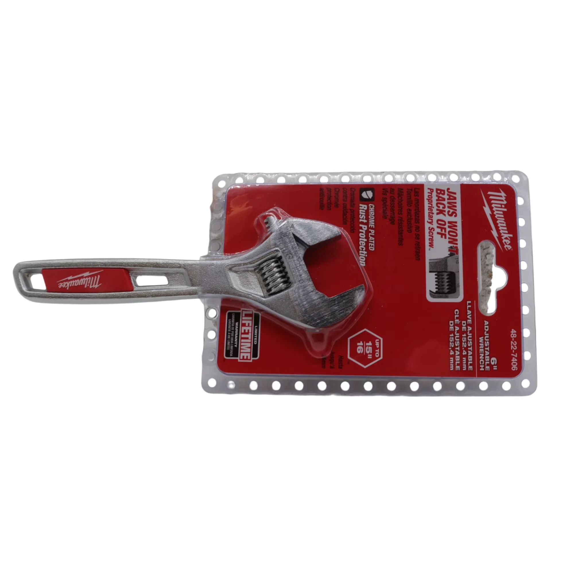 Efficient Hand Tool with Adjustable, 48-22-7406X 6 in. Adjustable Wrench - Model 58AF93