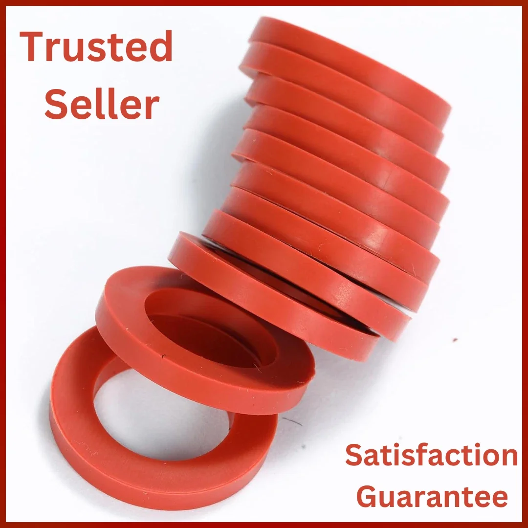 Premium Shower Head with 40-Piece Rubber Garden Hose Washers, Fits Standard 3/4 Hose & Faucet - Rubber Model 7C92AC