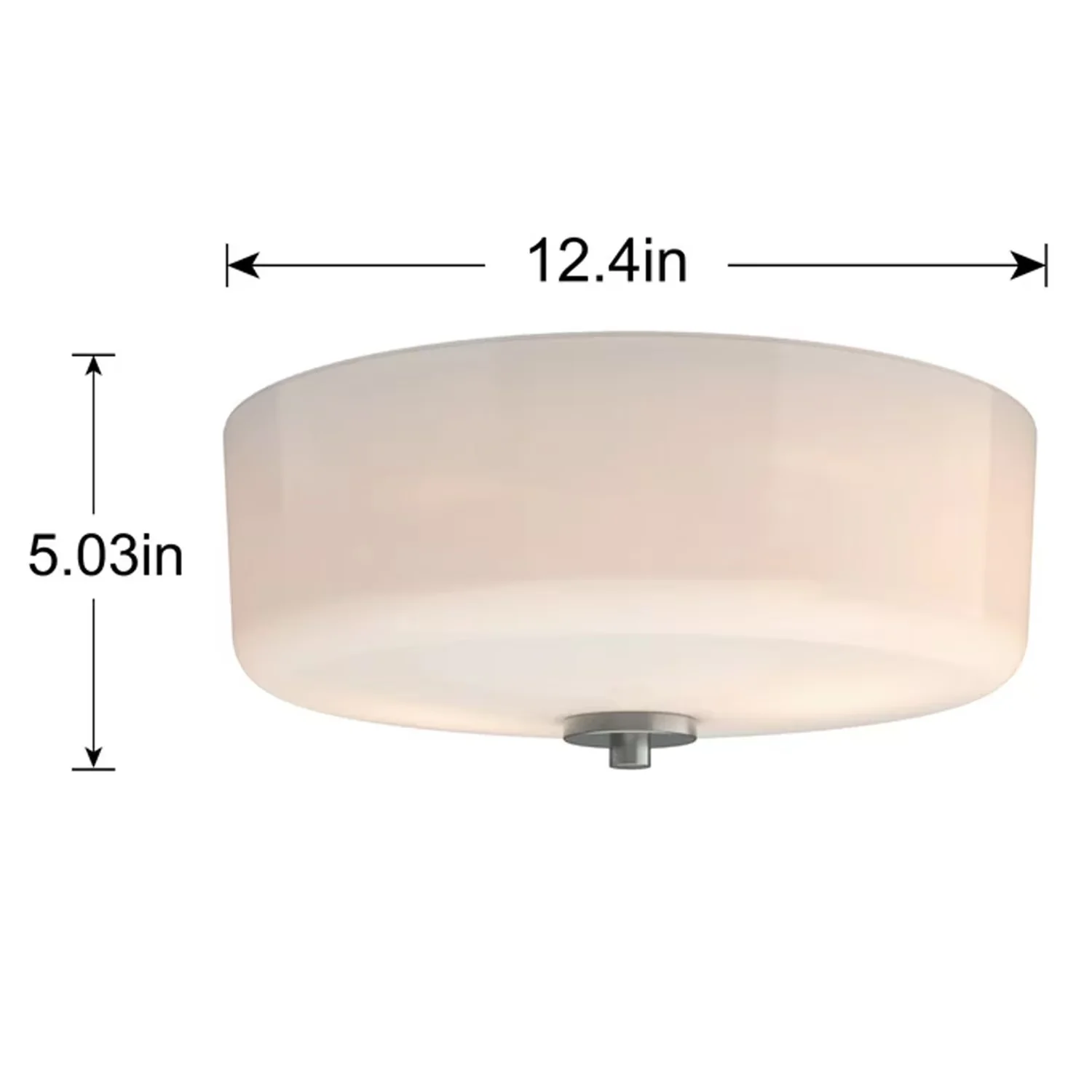 Reliable Ceiling Lights Fixture with LED, Eco Friendly, Satin Nickle Frosted Glass - Glass Silver Model 546FB9